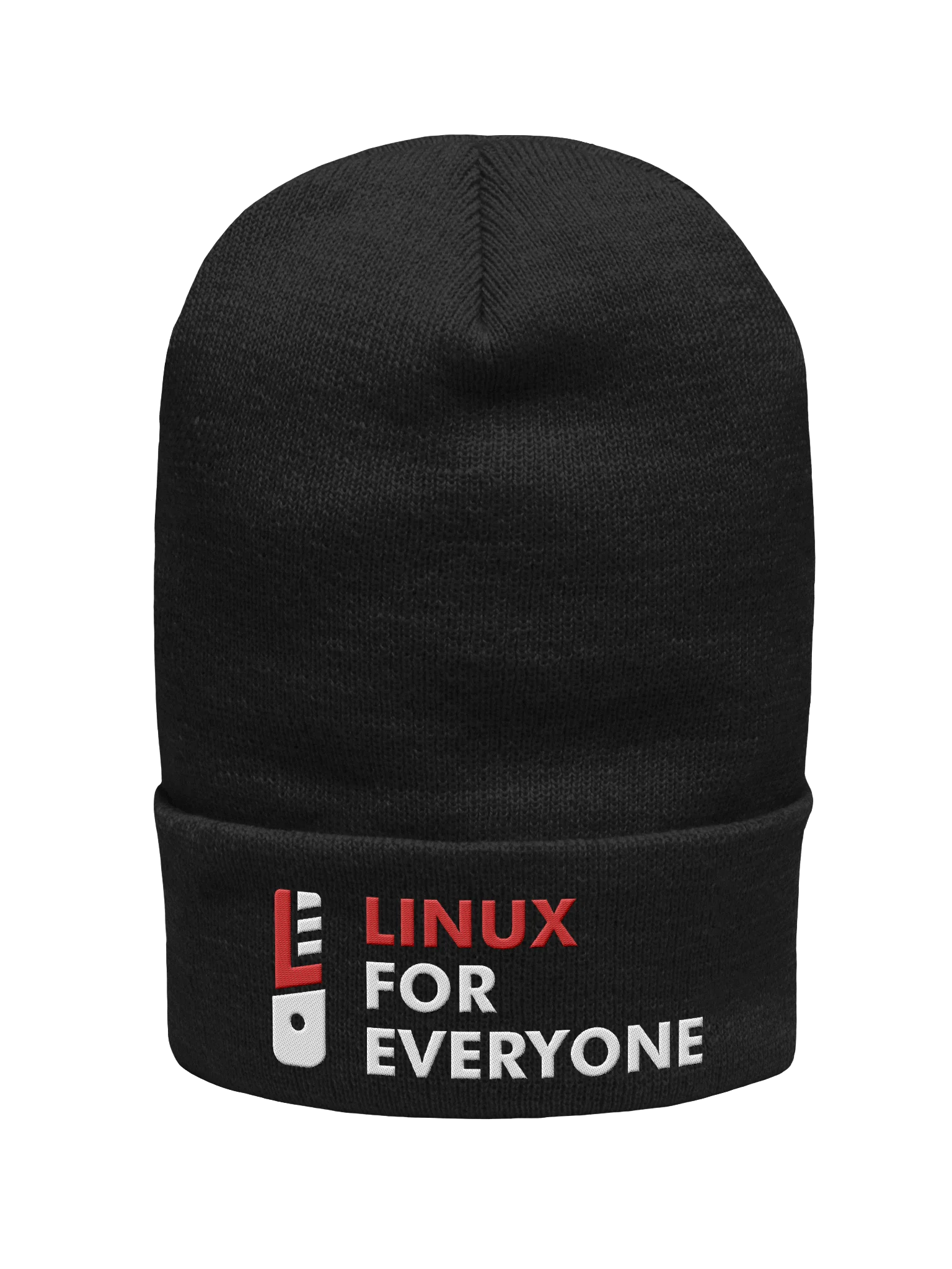 L4E Cuffed Beanie: Dark Mode Crimson product image (2)