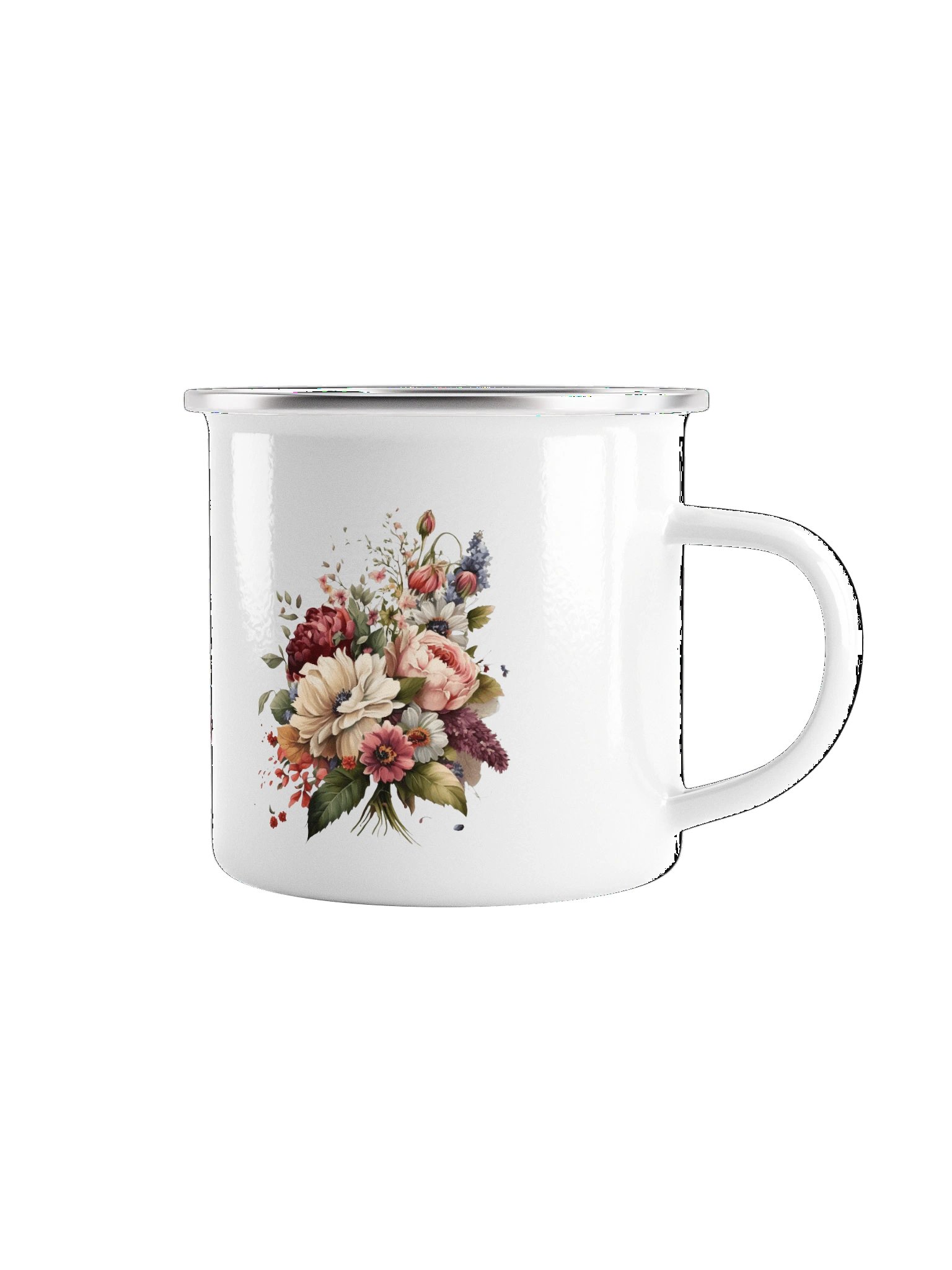Flowers Enamel Mug product image (1)