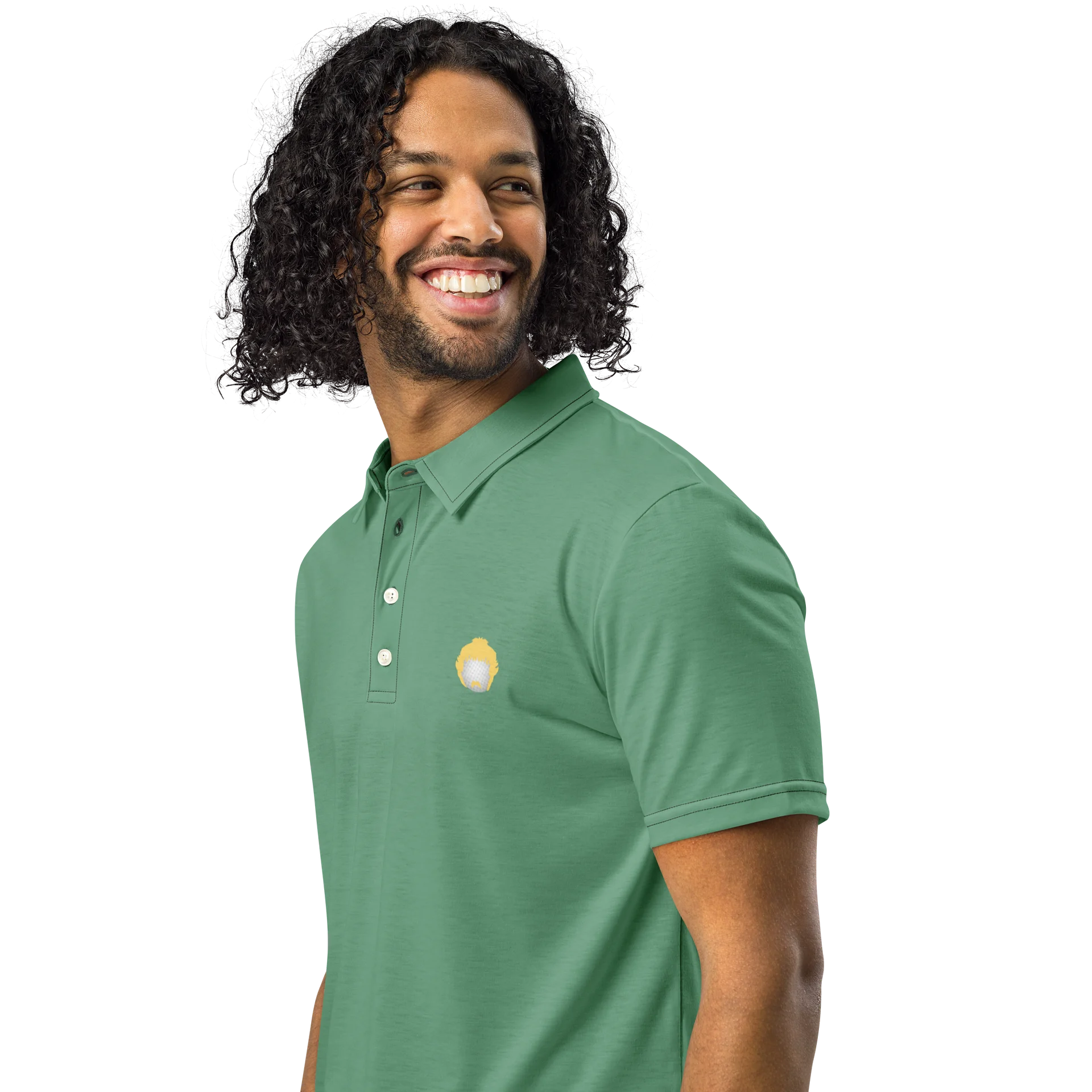 Golf Logo Summer Green Printed Polo product image (1)