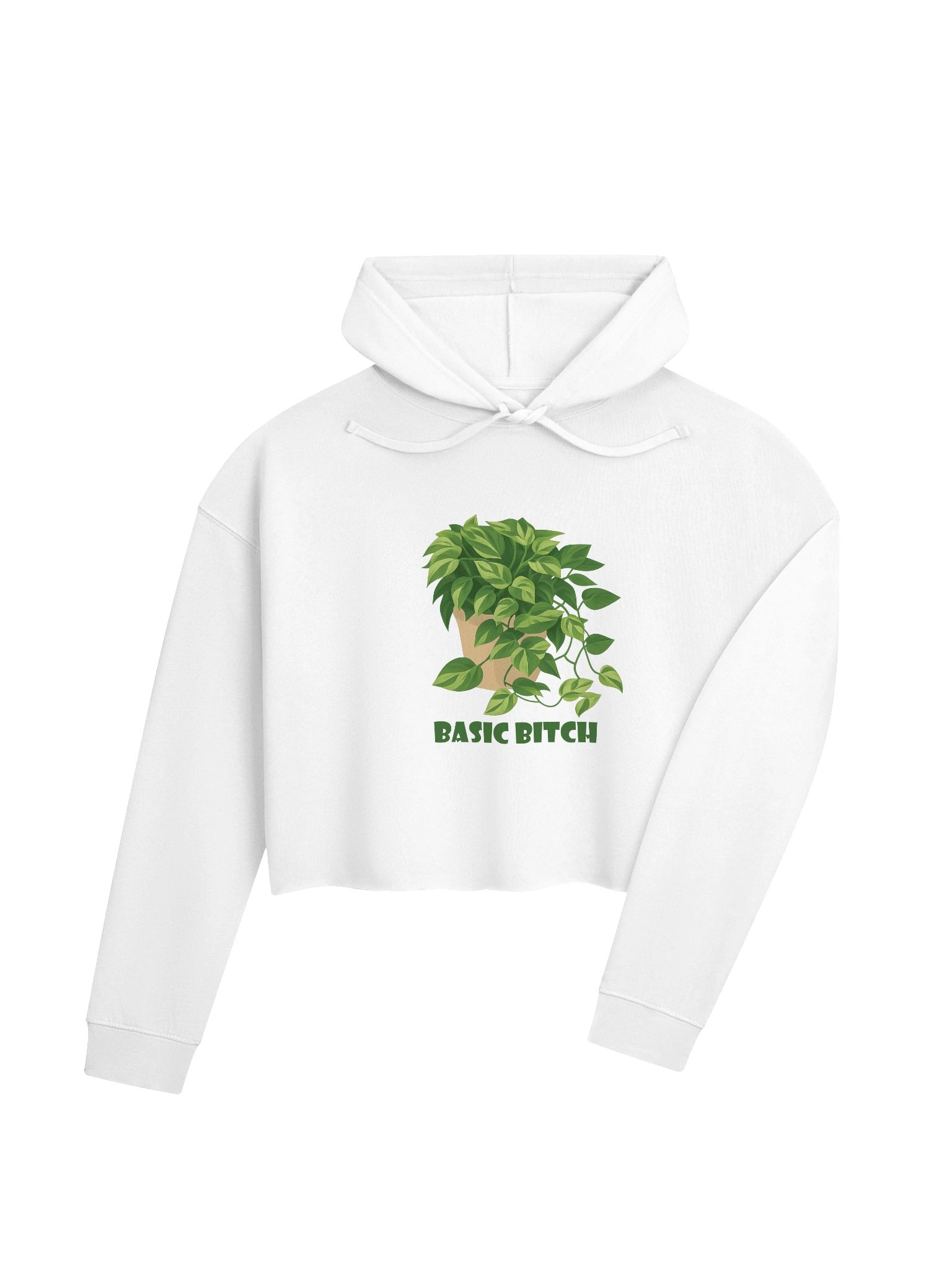 Basic Bitch Crop Pullover Hoodie product image (16)