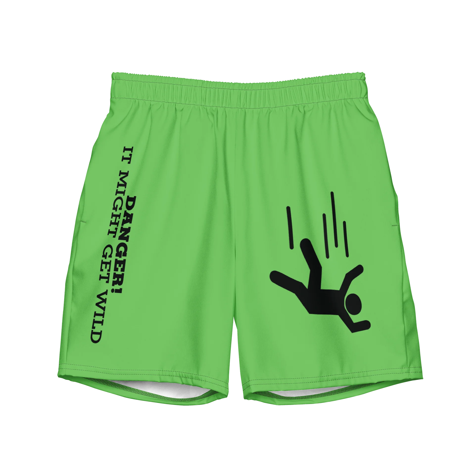 DANGER! - Green/Black Swim Trunks product image (1)
