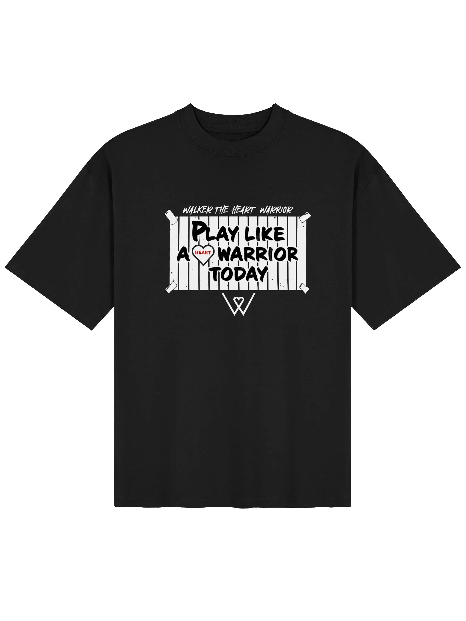 Walker Play Like A Heart Warrior Today Shirt product image (112)