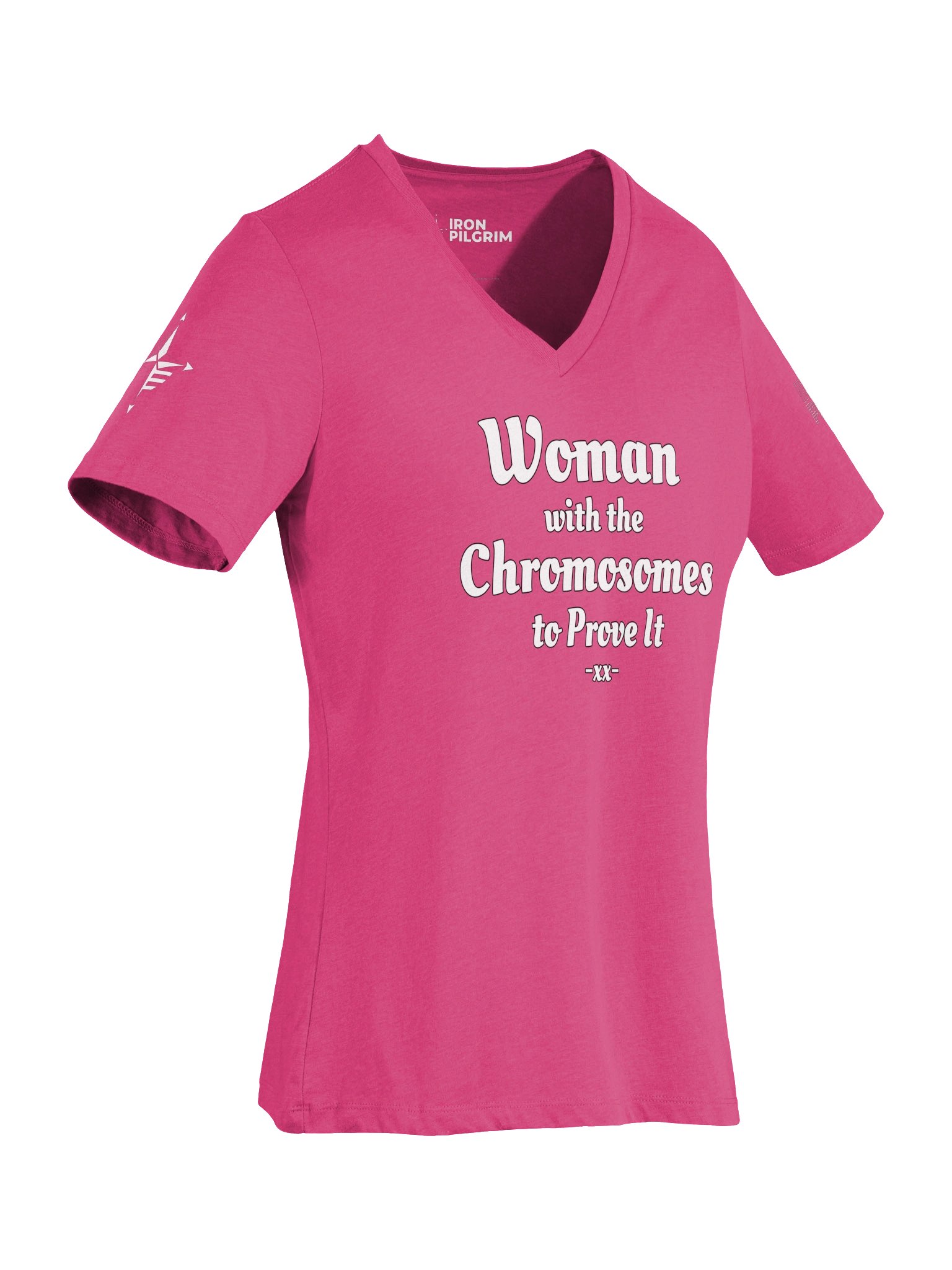 Woman With Chromosomes To Prove It V-Neck T-Shirt product image (67)