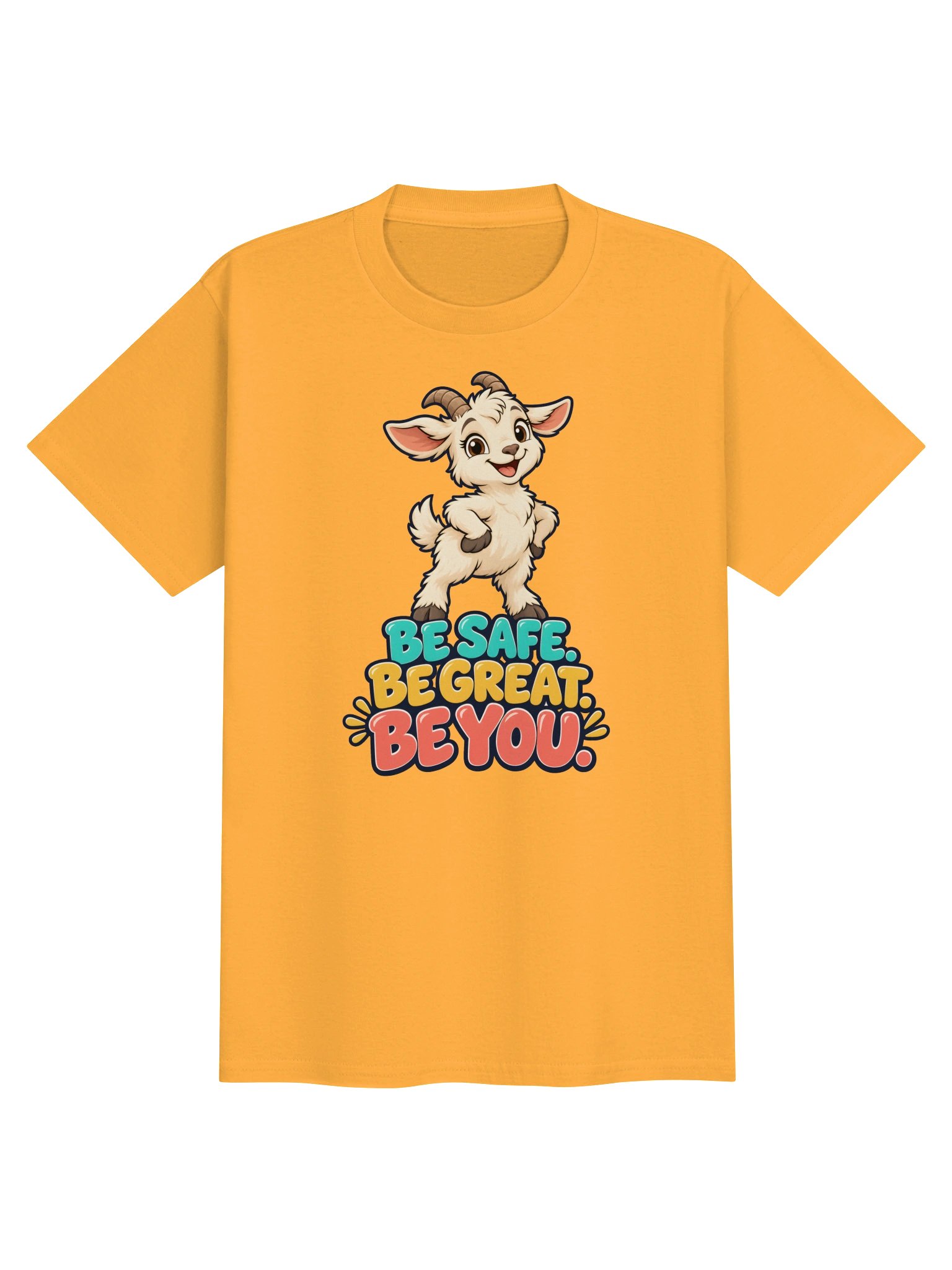 BSGBY Kids’ Goat Tee — Be Safe. Be Great. Be You. product image (1)
