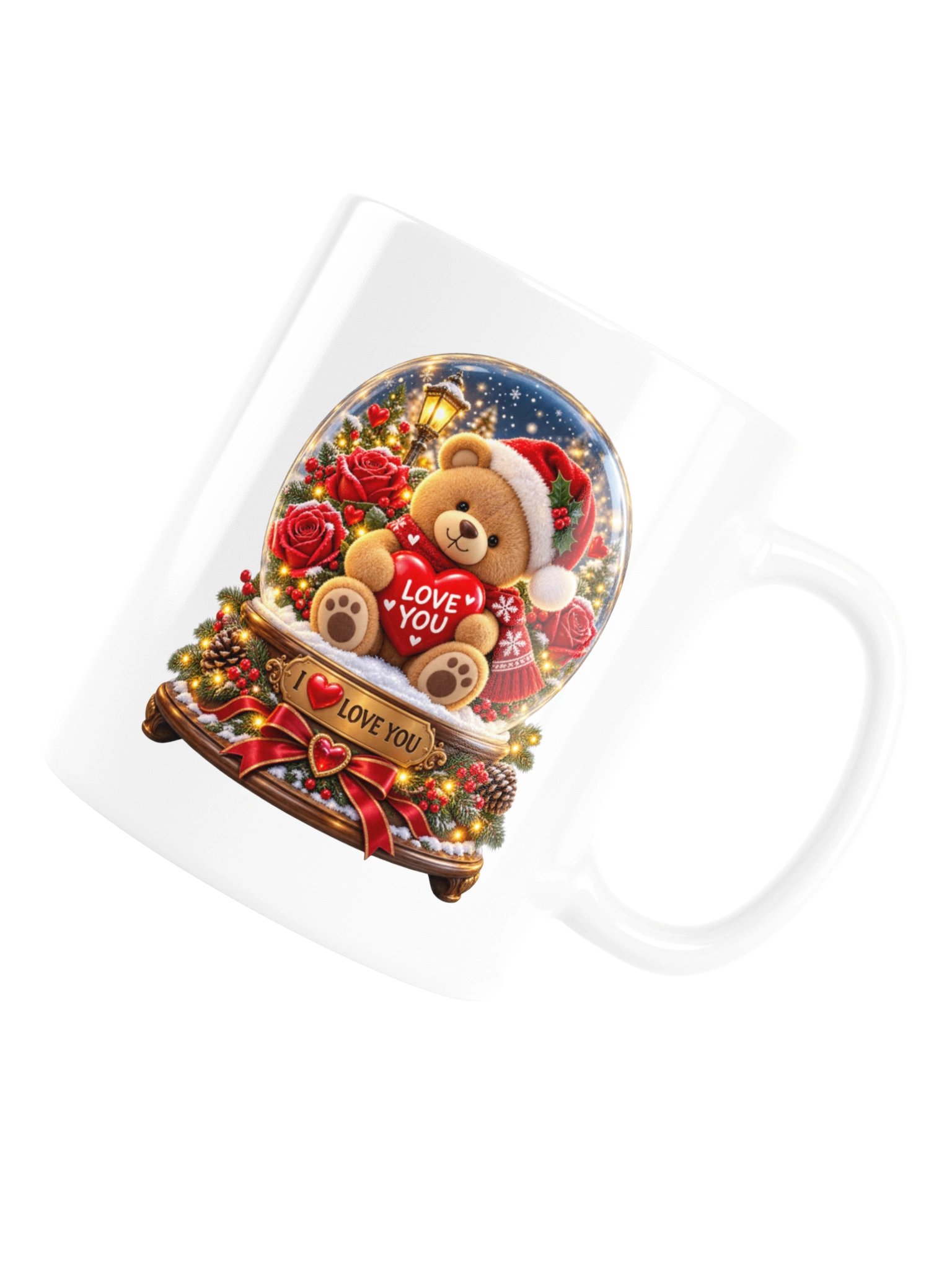 I ❤️ LOVE YOU — CHRISTMAS TEDDY BEAR - MUG product image (17)
