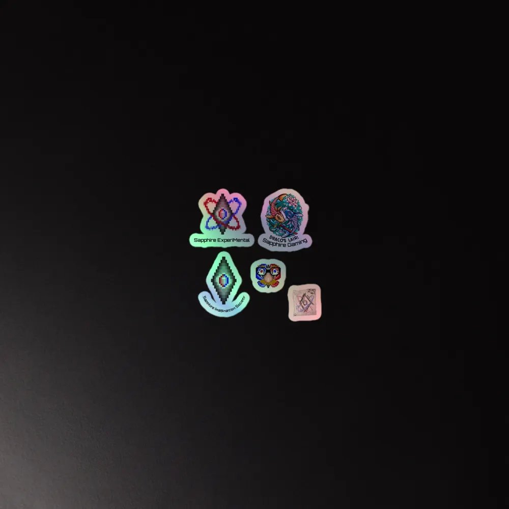 Sapphire Family Holo Sticker Set product image (4)