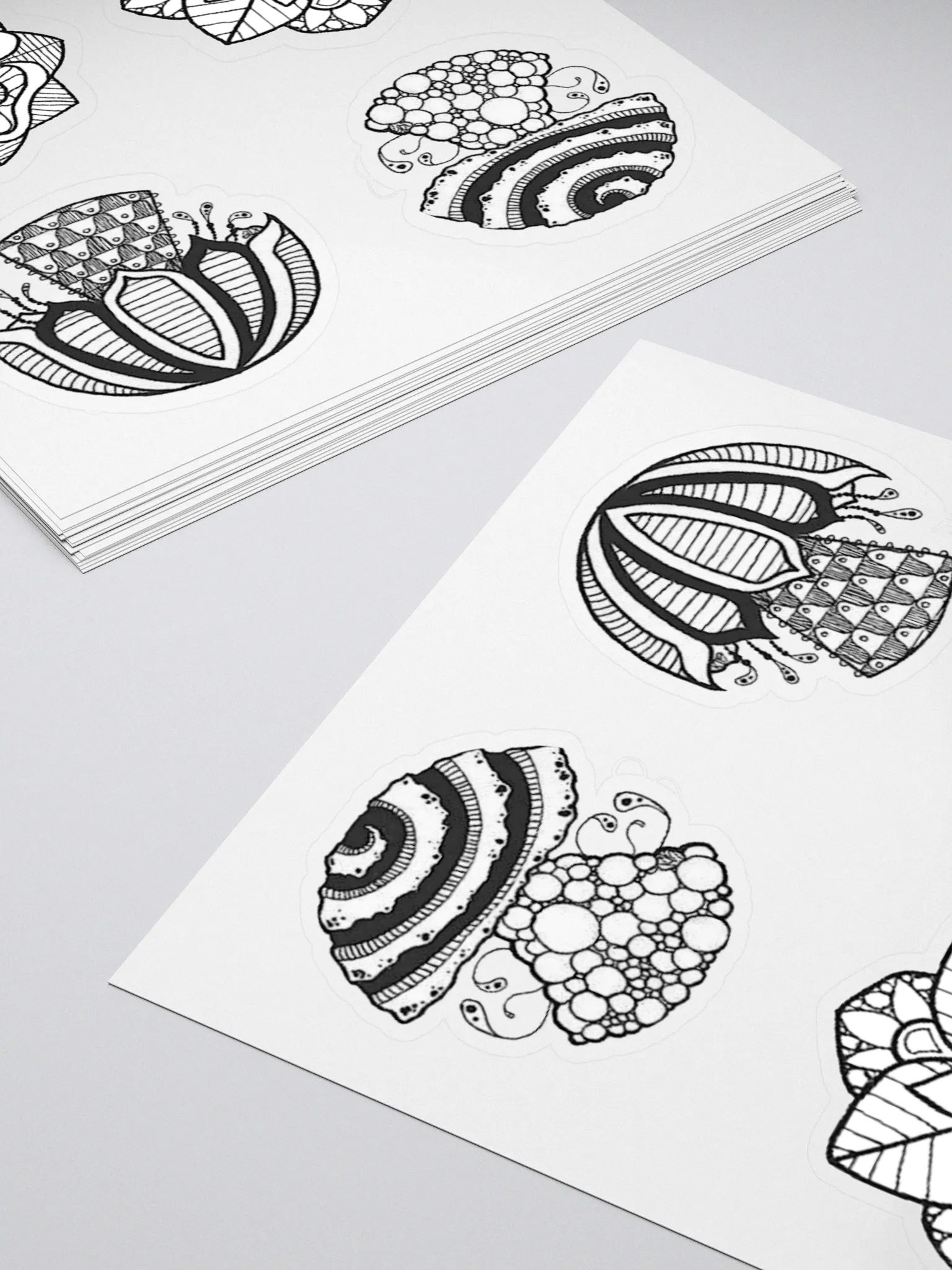B/W Sticker Set product image (11)