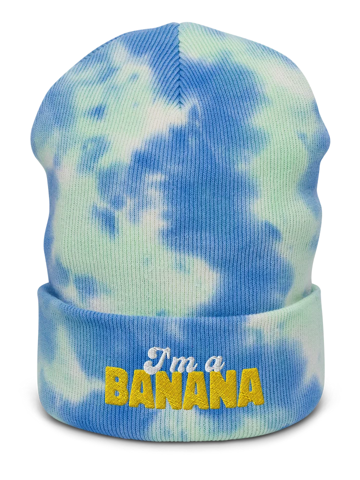 I'm a Banana tie dye beanie product image (1)