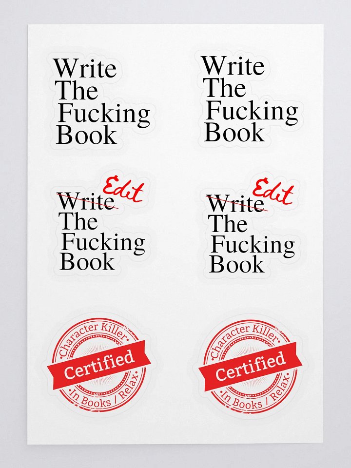 Author Stuff Sticker Sheet product image (2)