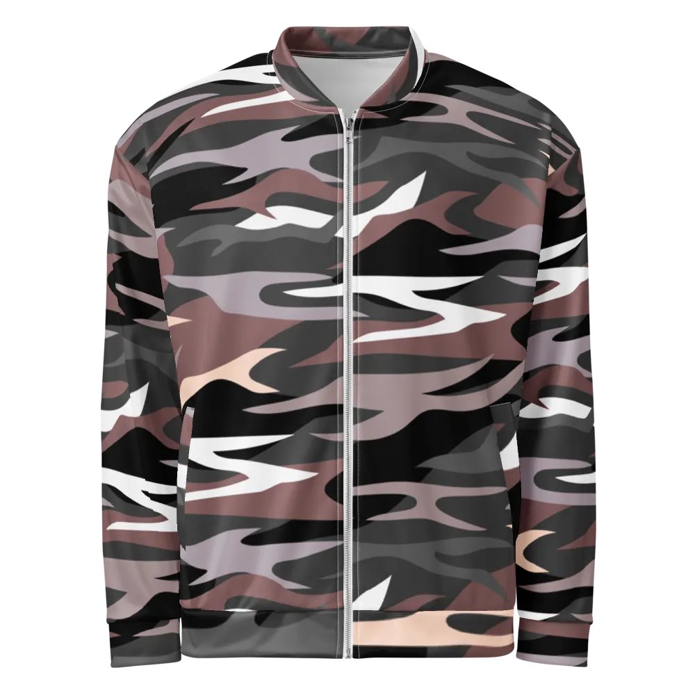Customizable Camo Waves Bomber Jacket product image (1)