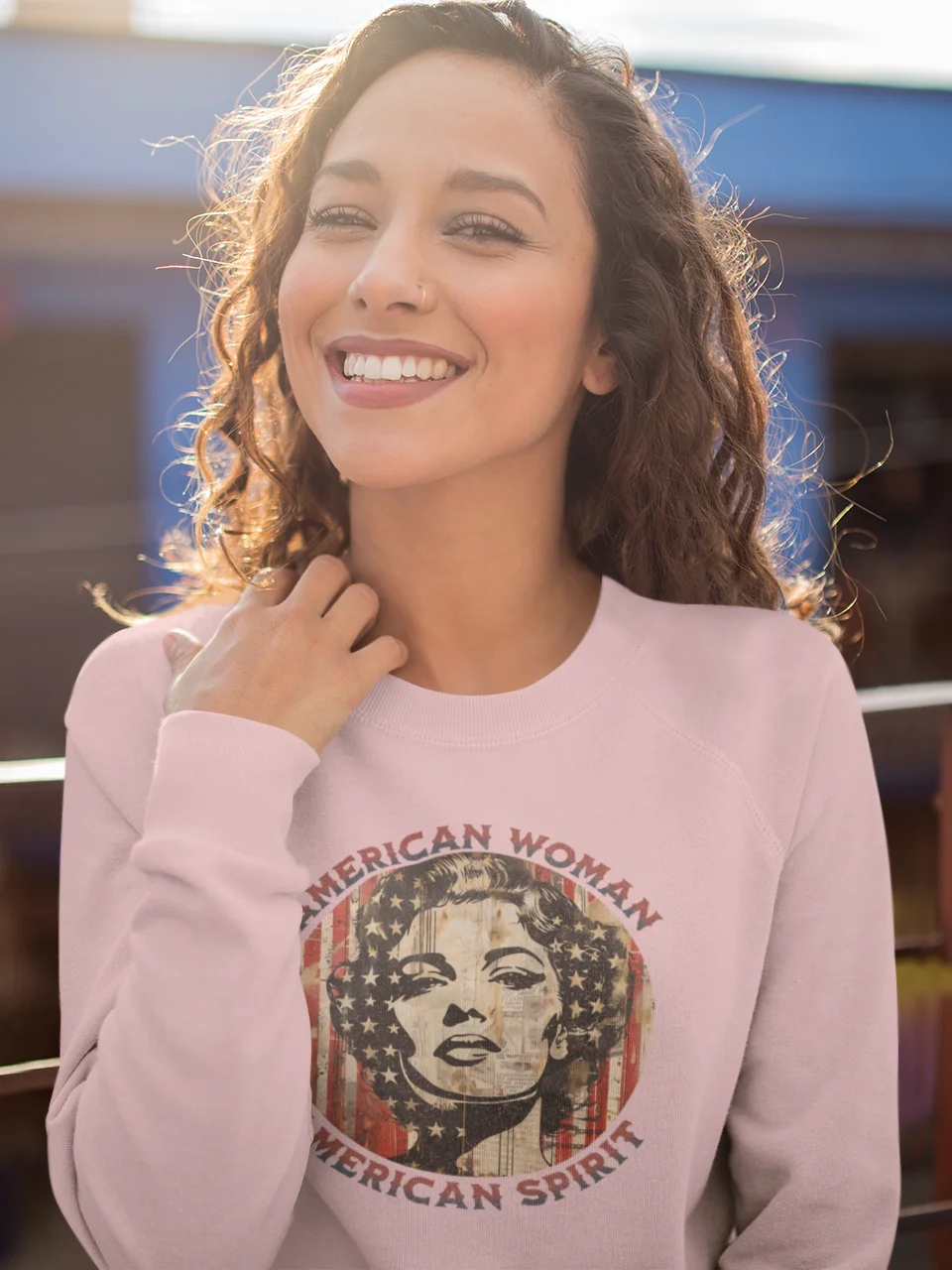 American Woman Crewneck Sweatshirt product image (49)