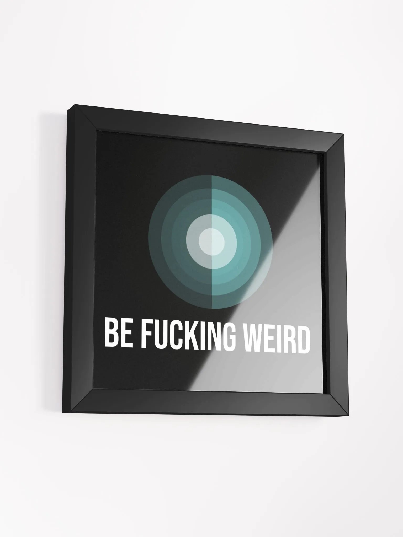 Eccentric Blue Circle Framed Poster product image (14)