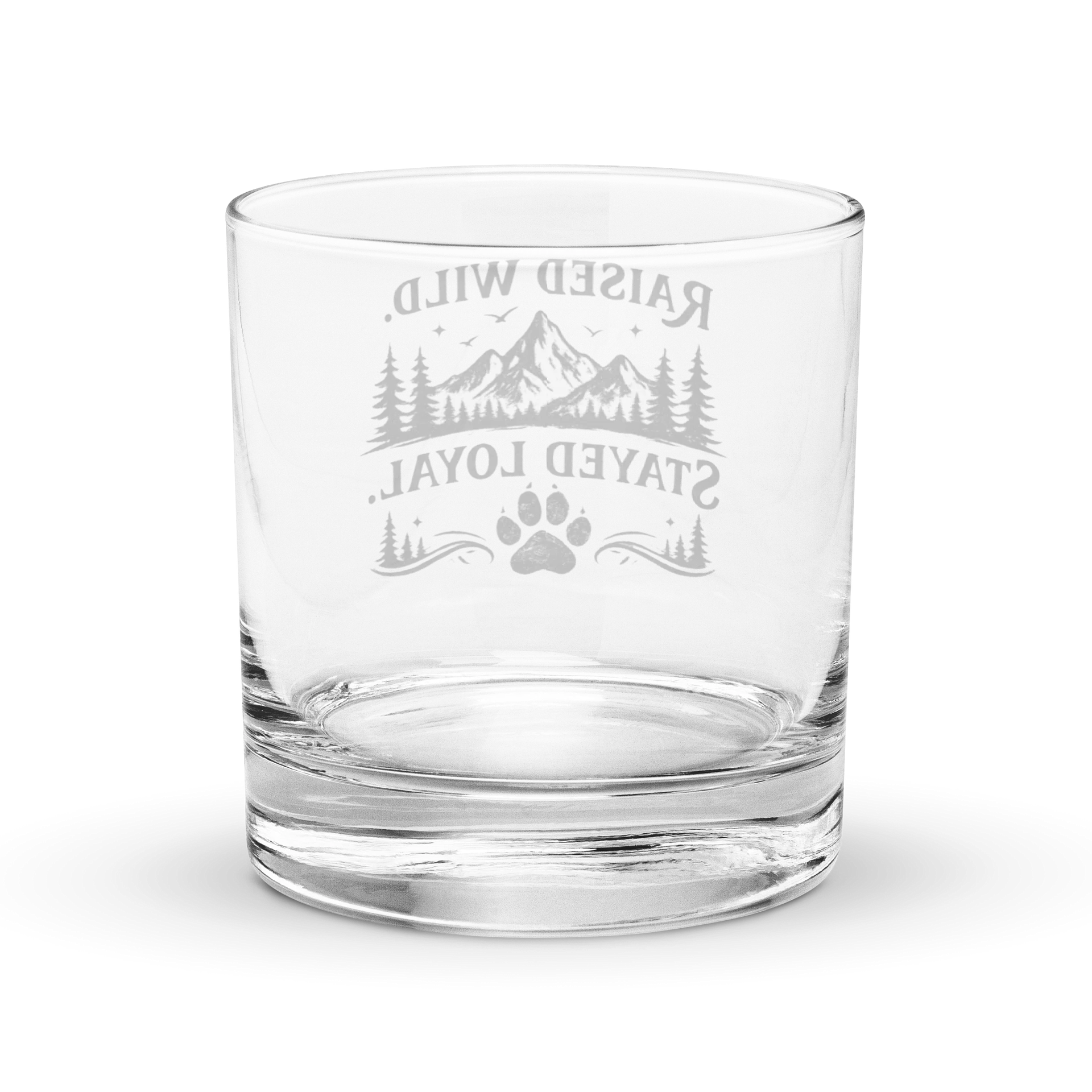 Raised Wild. Stayed Loyal. Rock Glass product image (4)