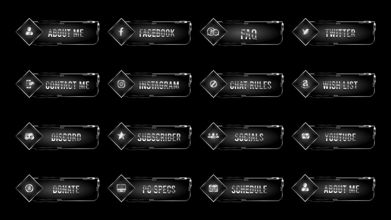 Black Metal Twitch Panels product image (2)