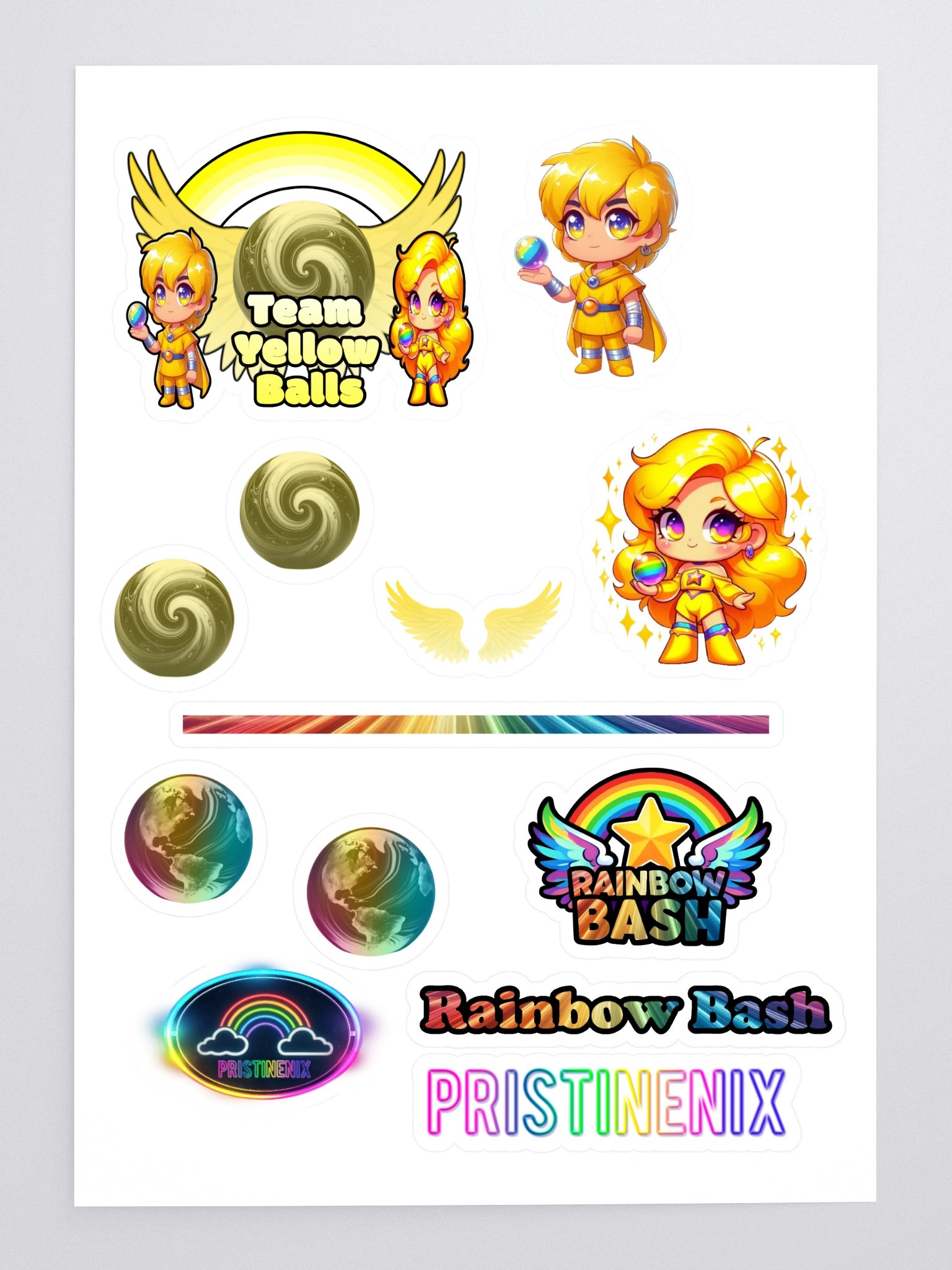 Team Yellow Stickers product image (3)