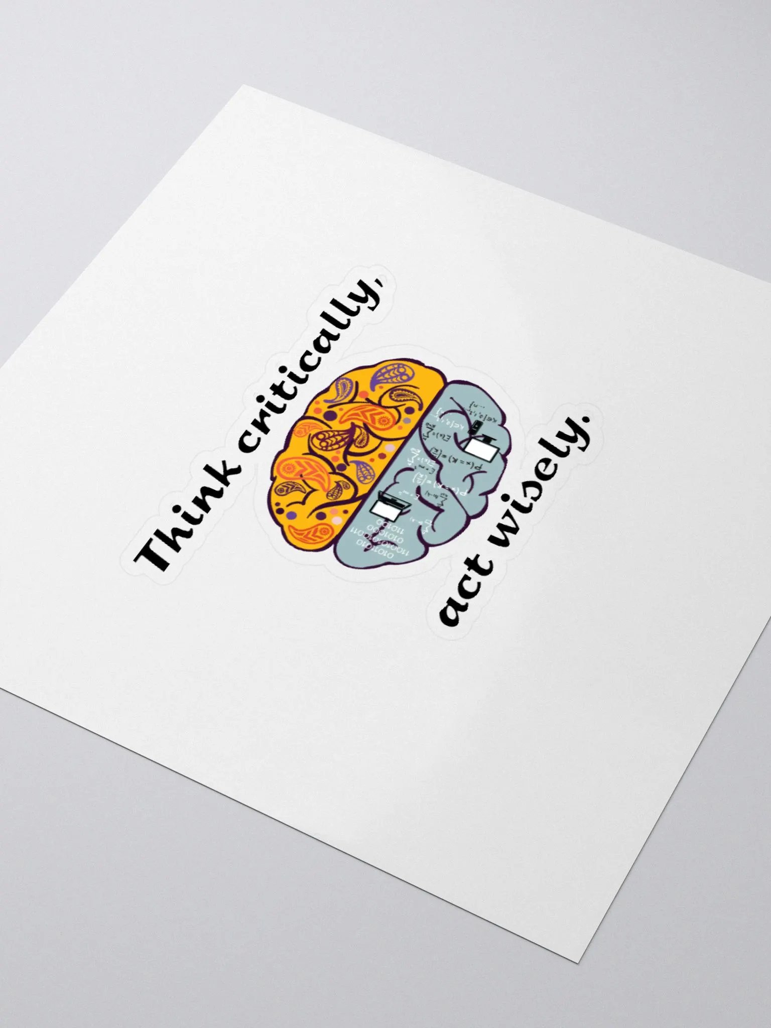 Think critically, act wisely. product image (9)