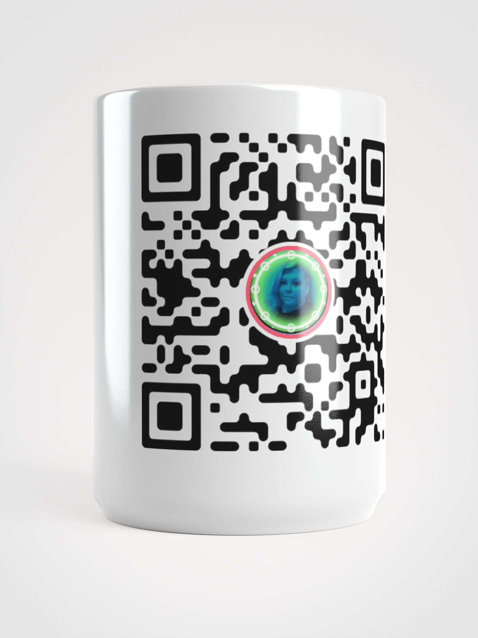 Vivid QR Code Circle Mug product image (6)