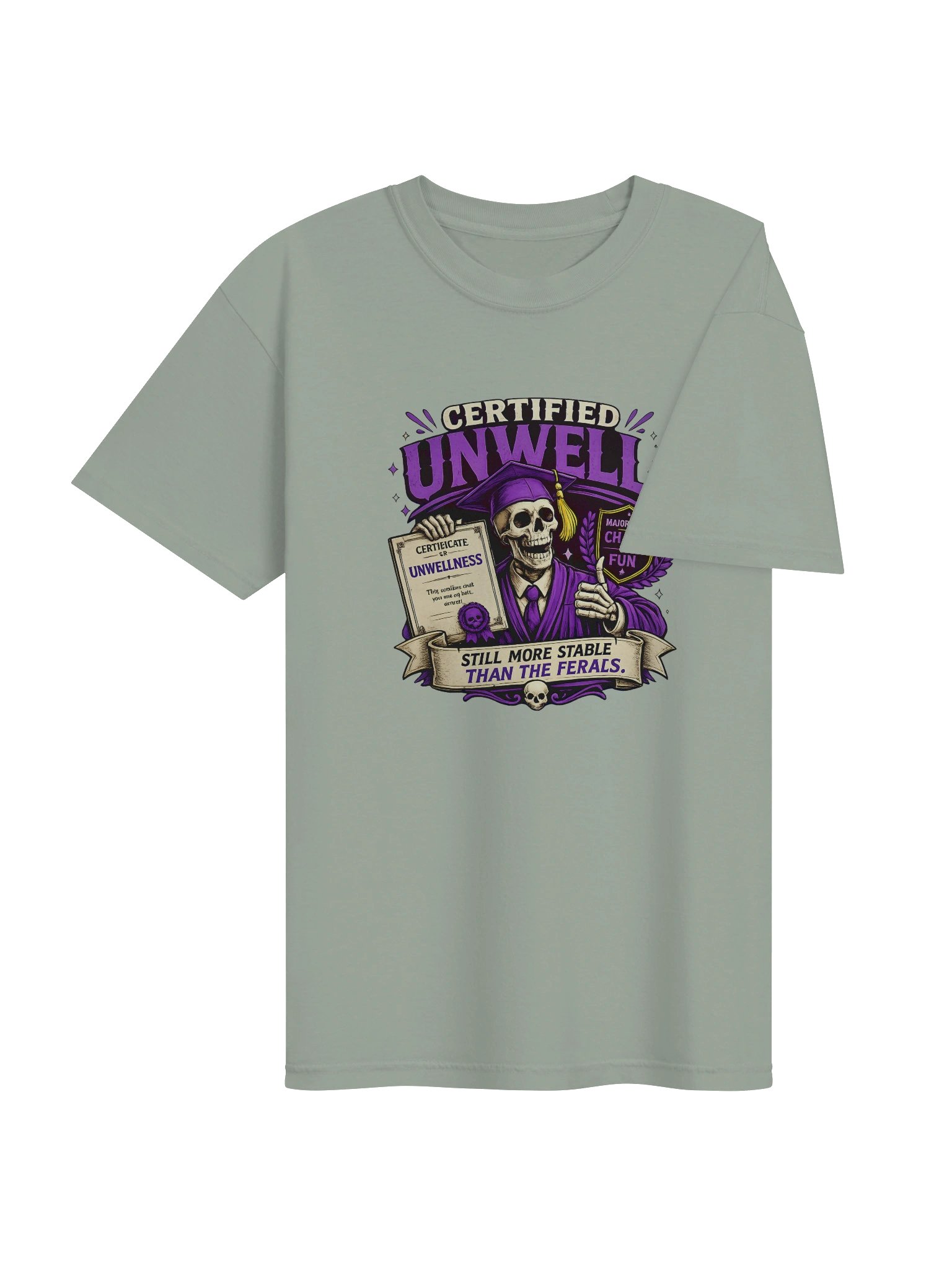 ''Certified UNWELL" Heavyweight T-Shirt product image (84)