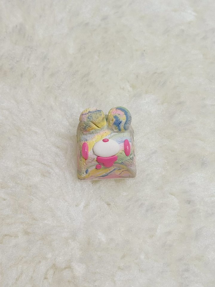 Tie Dye Gloomy Bear Keycap product image (1)