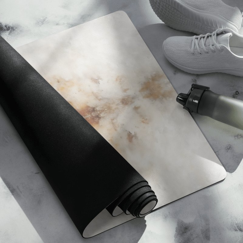 Grunge Gold Abstract Yoga Mat product image (5)