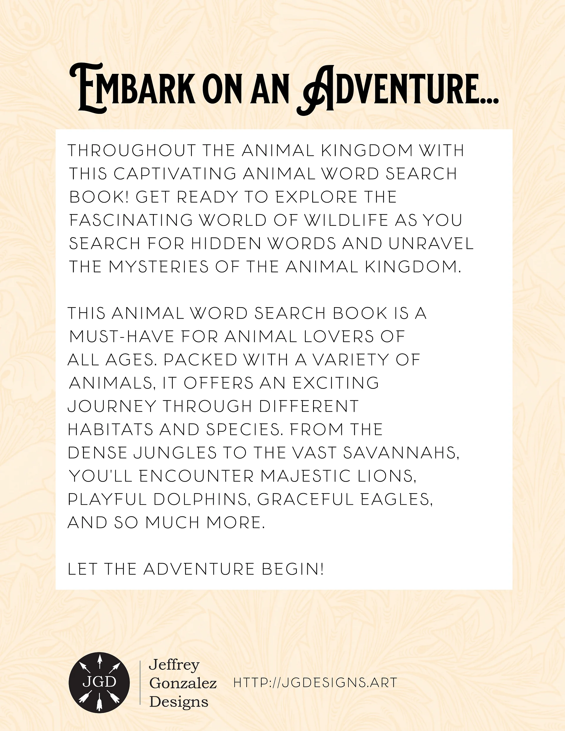 Animal Word Search: 43 Puzzles & Solutions - Printable E-Book PDF product image (2)