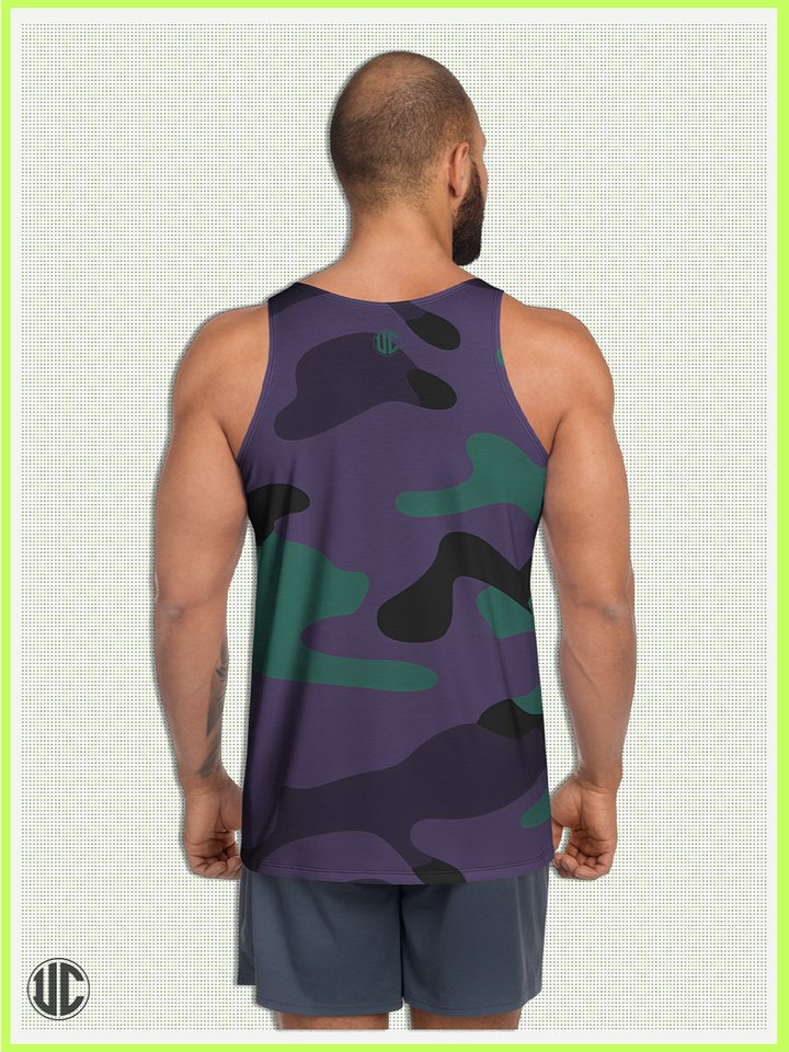 Midnight Purple Camo – Men’s Tank Top product image (2)