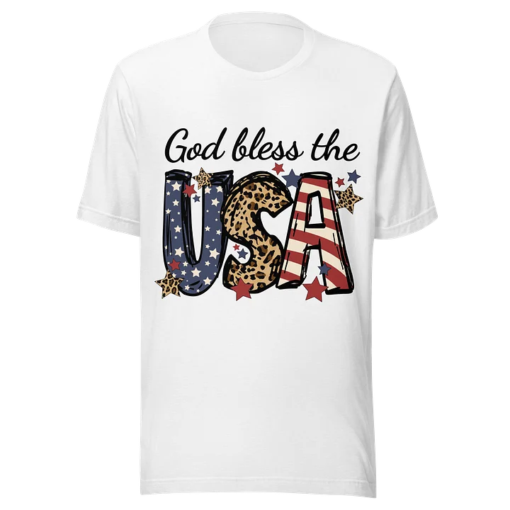 USA Stars & Stripes Leopard Tee product image (2)