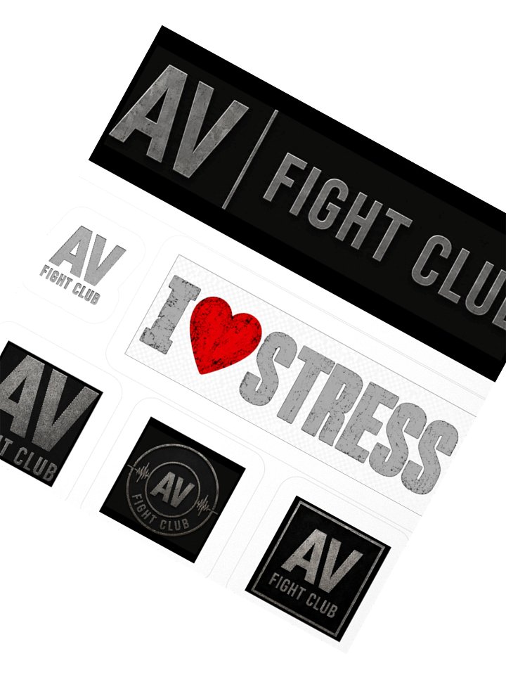 AV FIGHT CLUB LOGO STICKER (Assortment) product image (2)