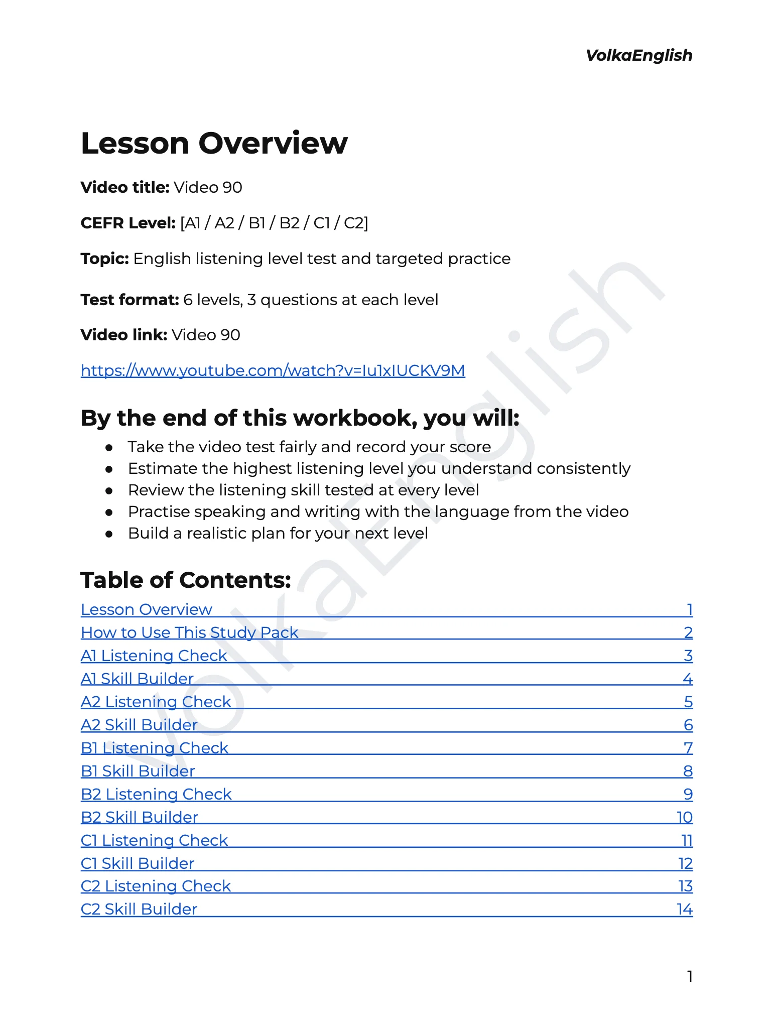 Special Video 90 Study Pack product image (2)