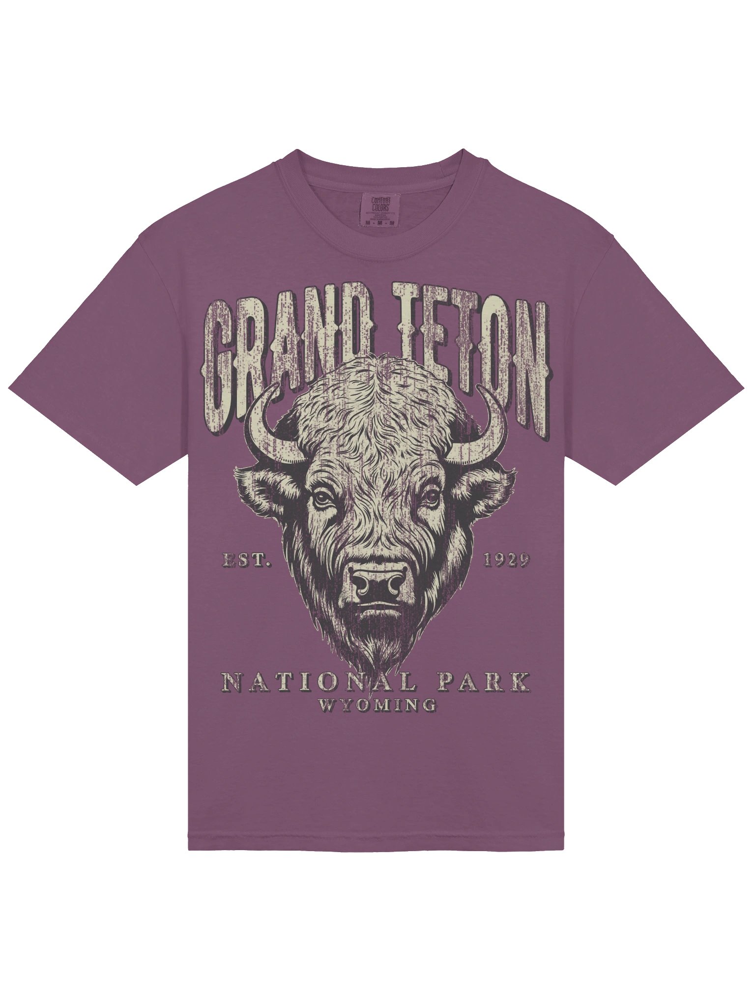 Grand Teton National Park Shirt – Vintage Bison Graphic Tee Wyoming product image (7)