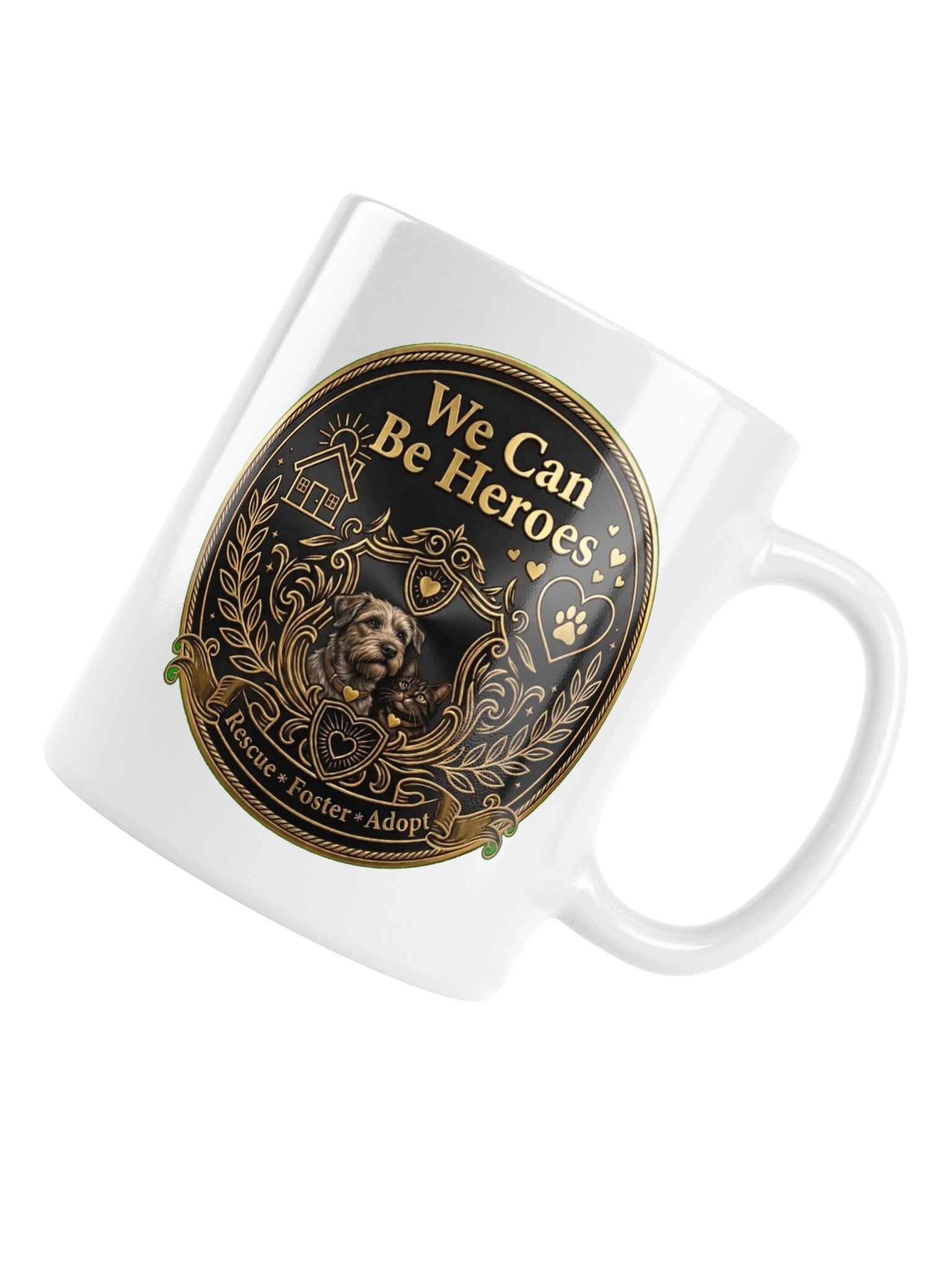 We Can Be Heroes Rescue White Glossy Mug product image (5)