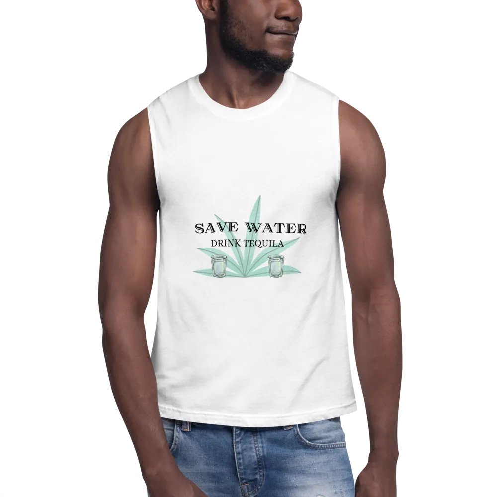 Save Water Muscle Tee product image (6)