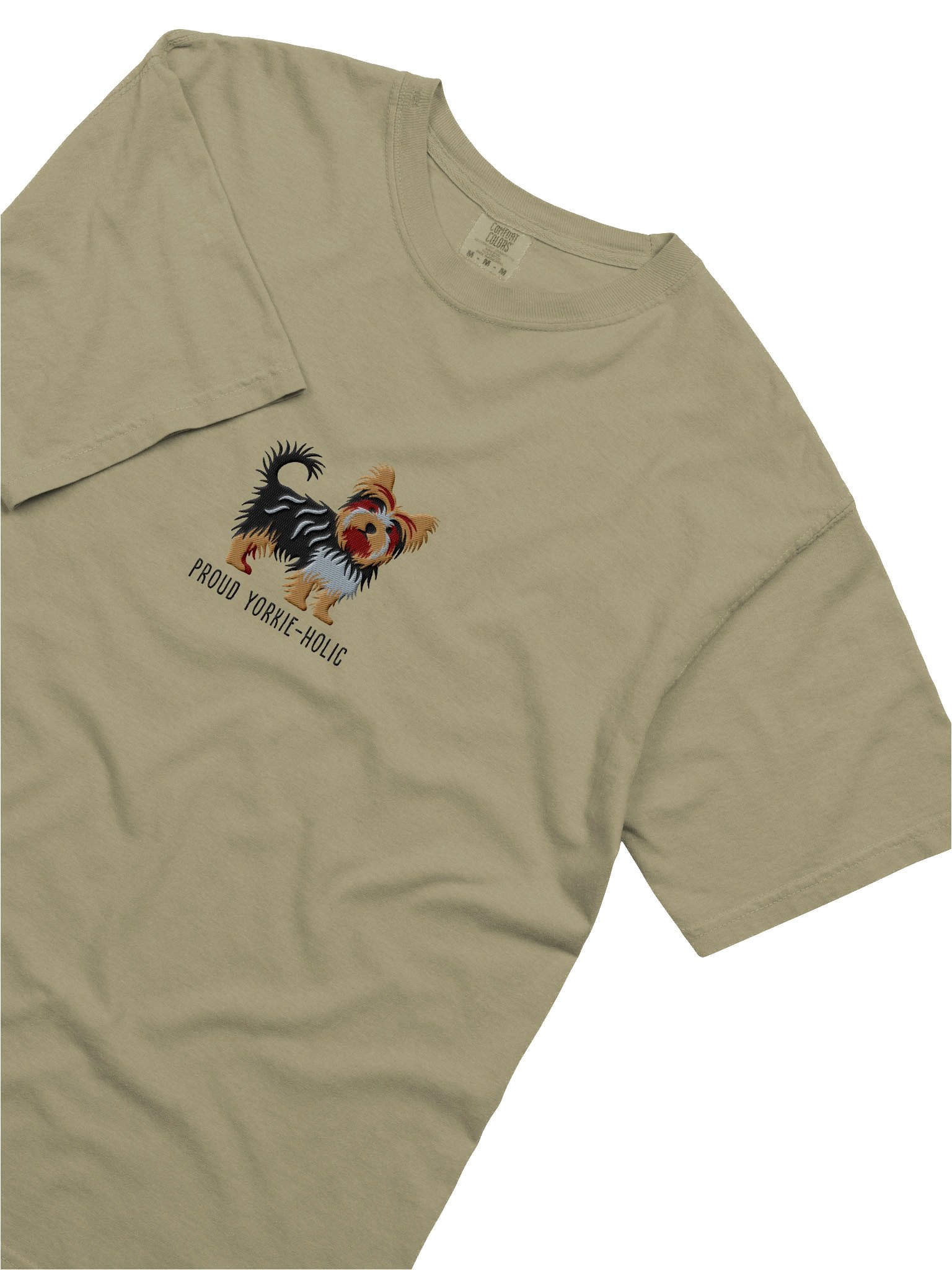 Proud Yorkie-holic T-Shirt(Embroidered) of a Yorkshire Terrier product image (8)