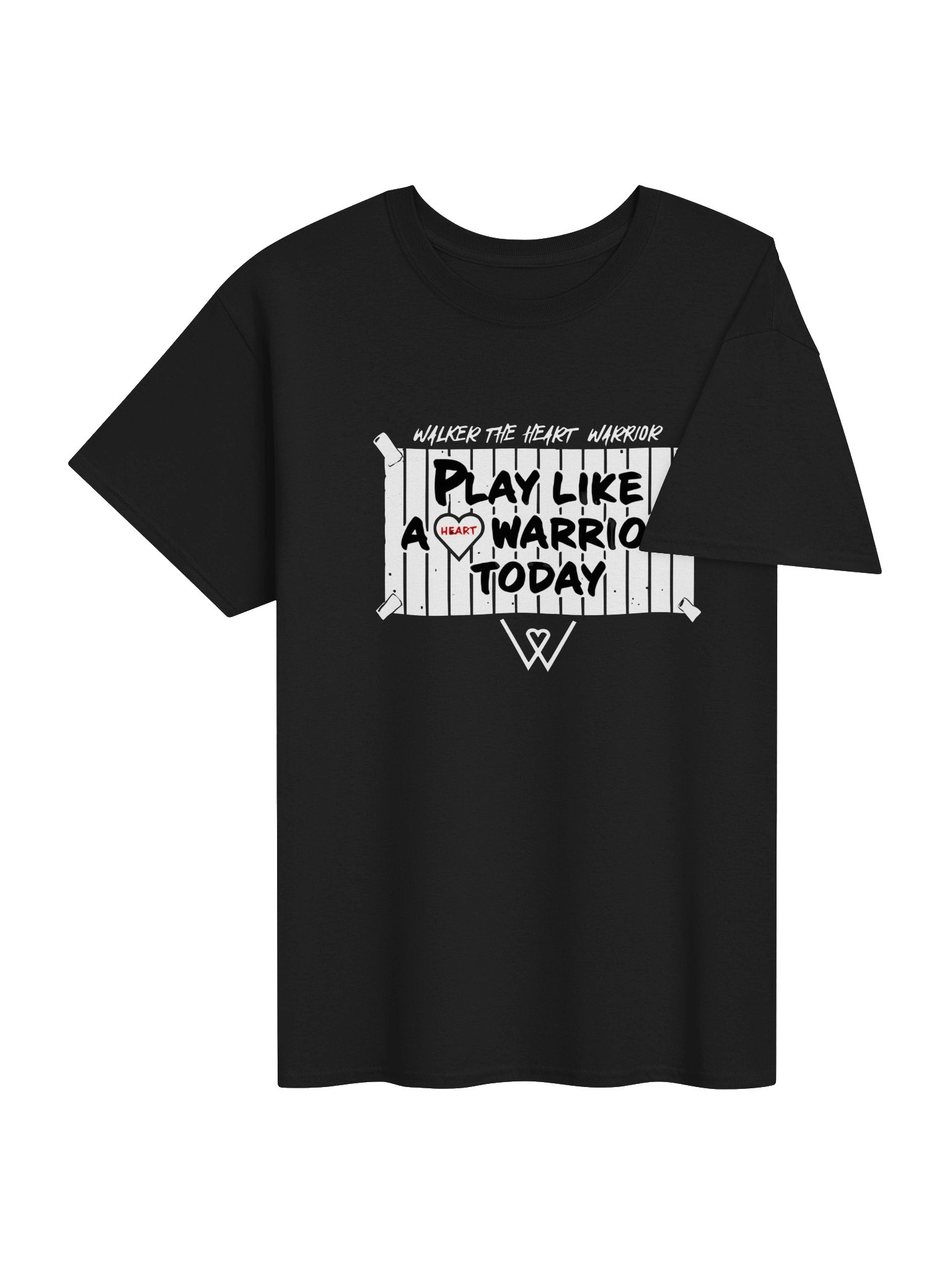 Walker Play Like A Heart Warrior Today Shirt product image (37)