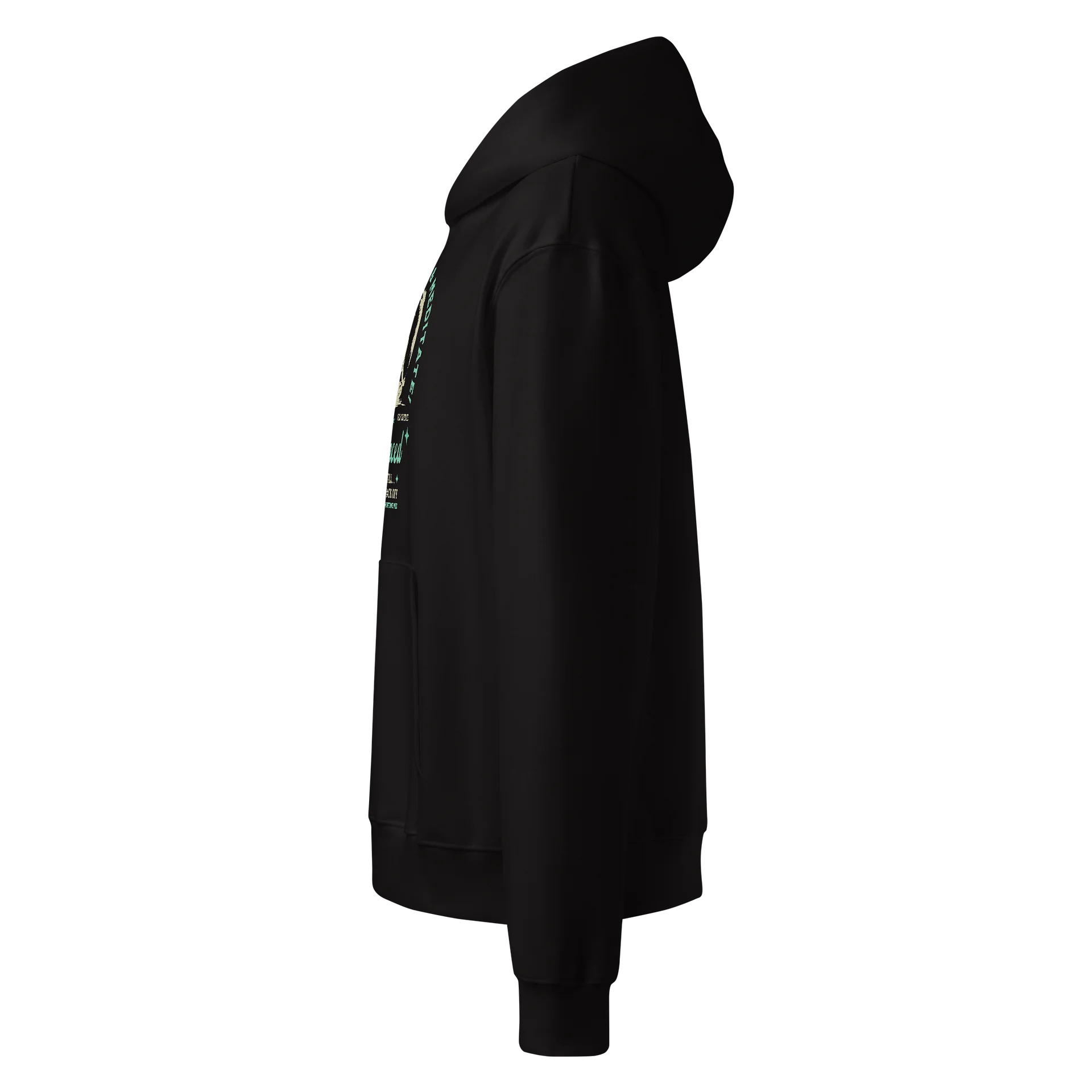 Yes I Do Yoga and Meditate_Self-Defence Bella R3CVR.i Unisex Hoodie_EQALL® Originals_Turq. Green product image (8)