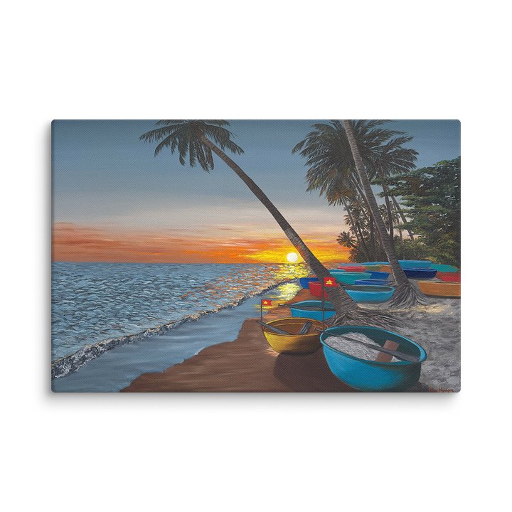 The Fishing Village - Canvas Print product image (1)