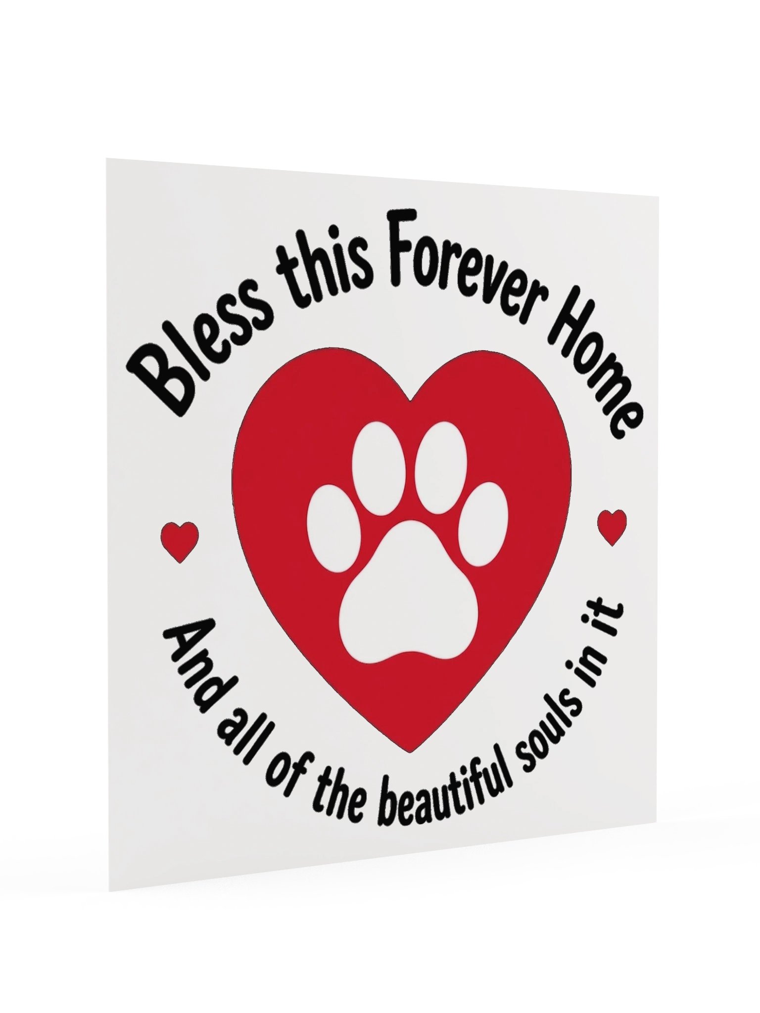 Bless This Forever Home Paw Print Poster product image (2)
