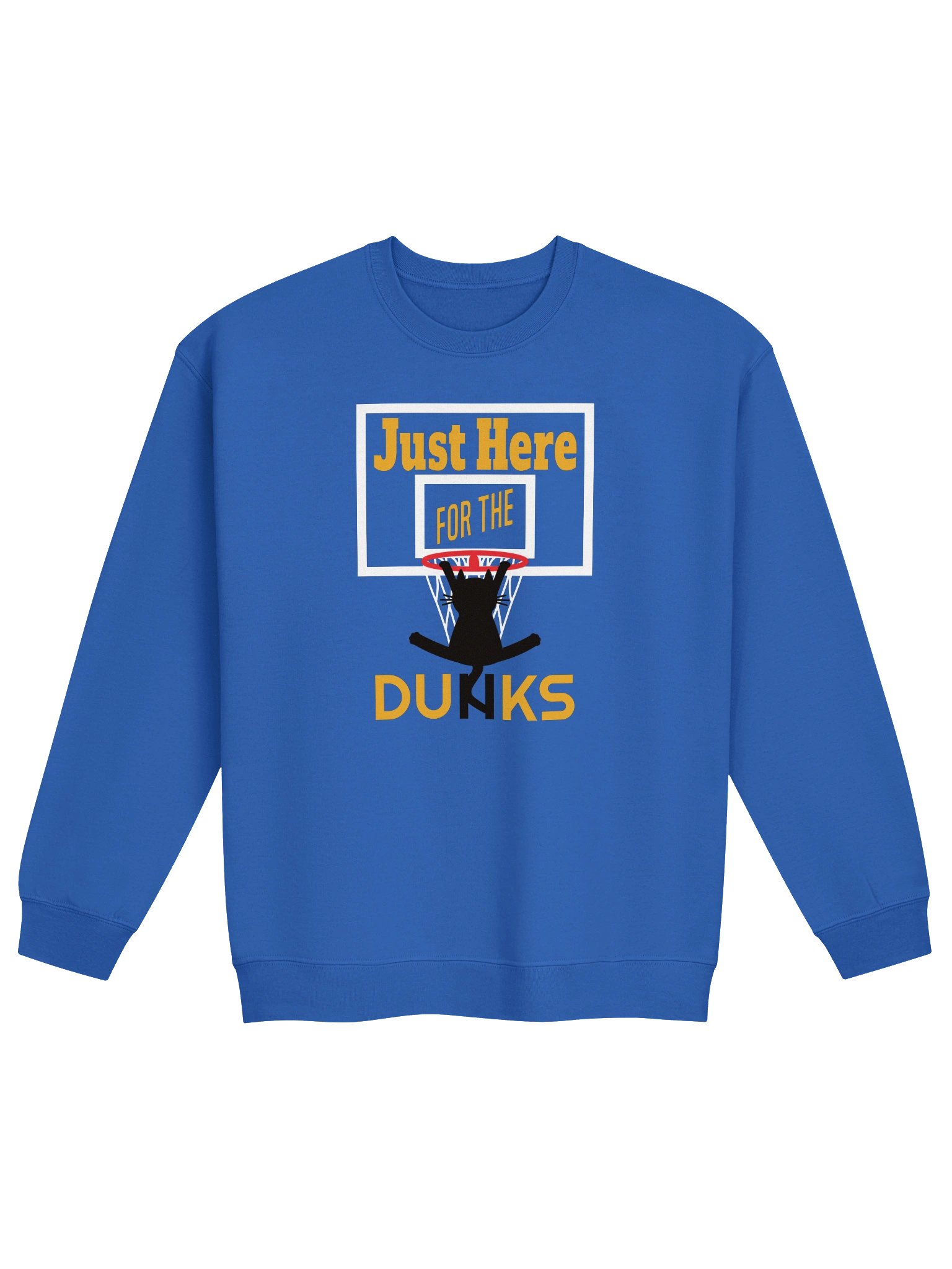 Basketball Cat (Just Here for the DUNKS) - Unisex Adult Sweatshirt product image (7)