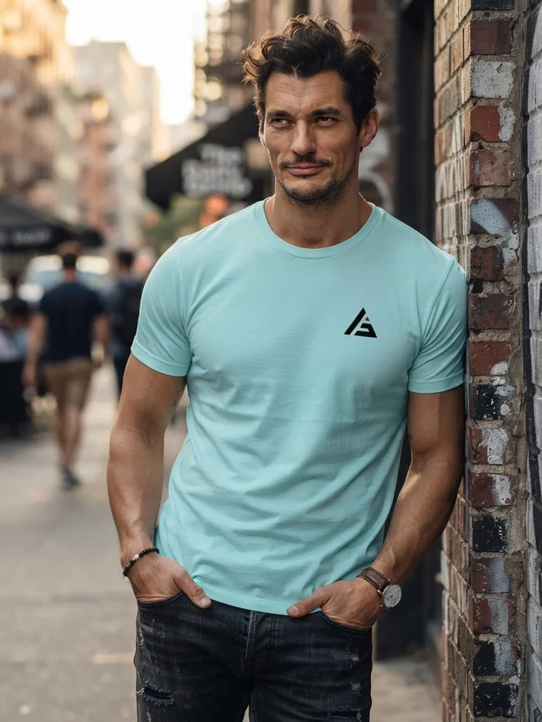 AQRA Midnight Red Triangle Tee product image (1)