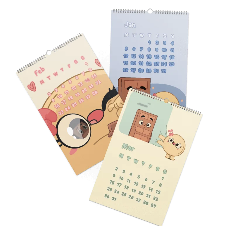 2026 Choco & Pancake Wall Calendar product image (4)