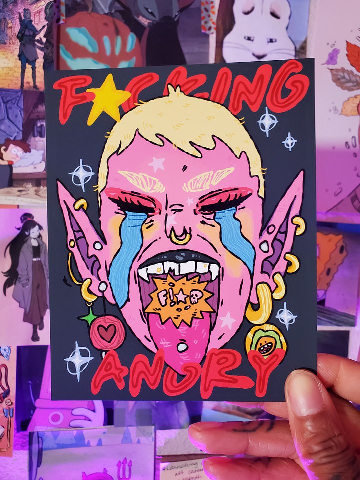 Fucking Angry - Goblin Art Print product image (3)