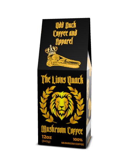 The Lions Quack Mushroom Coffee and Tumblers product image (1)