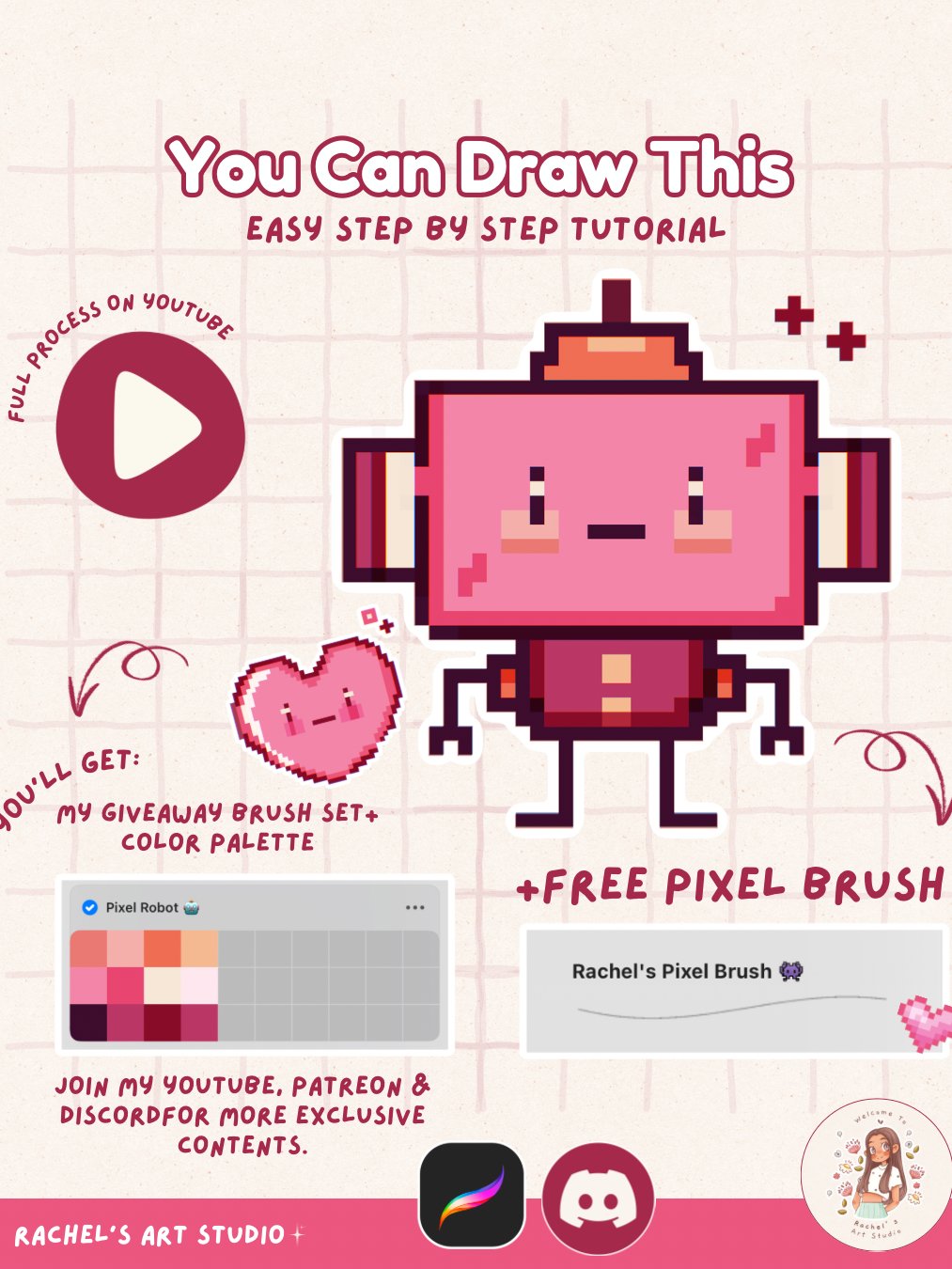 Rachel Pixel Brush 👾 product image (1)