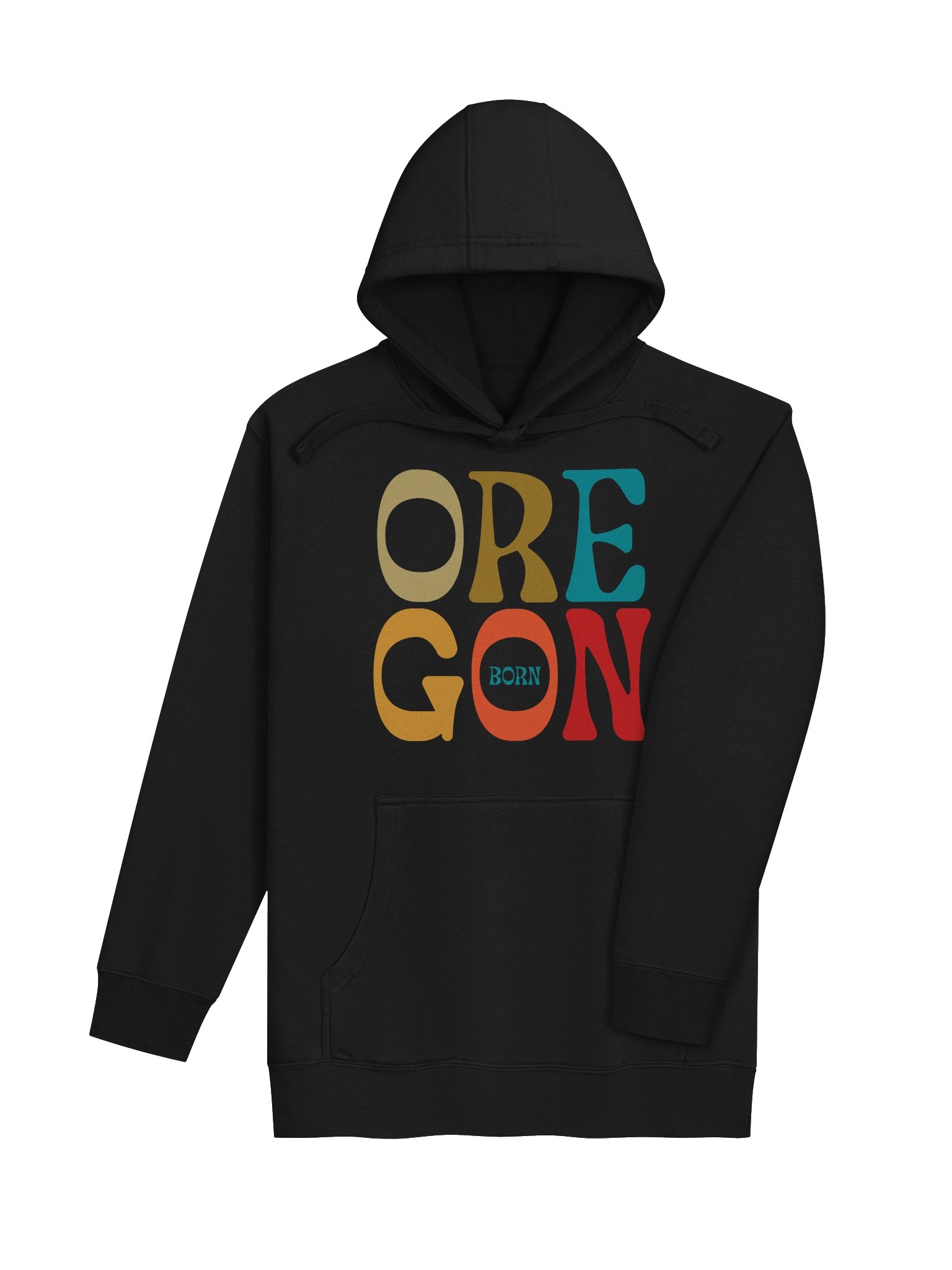 Funky Vintage Oregon Born Hoodie product image (4)