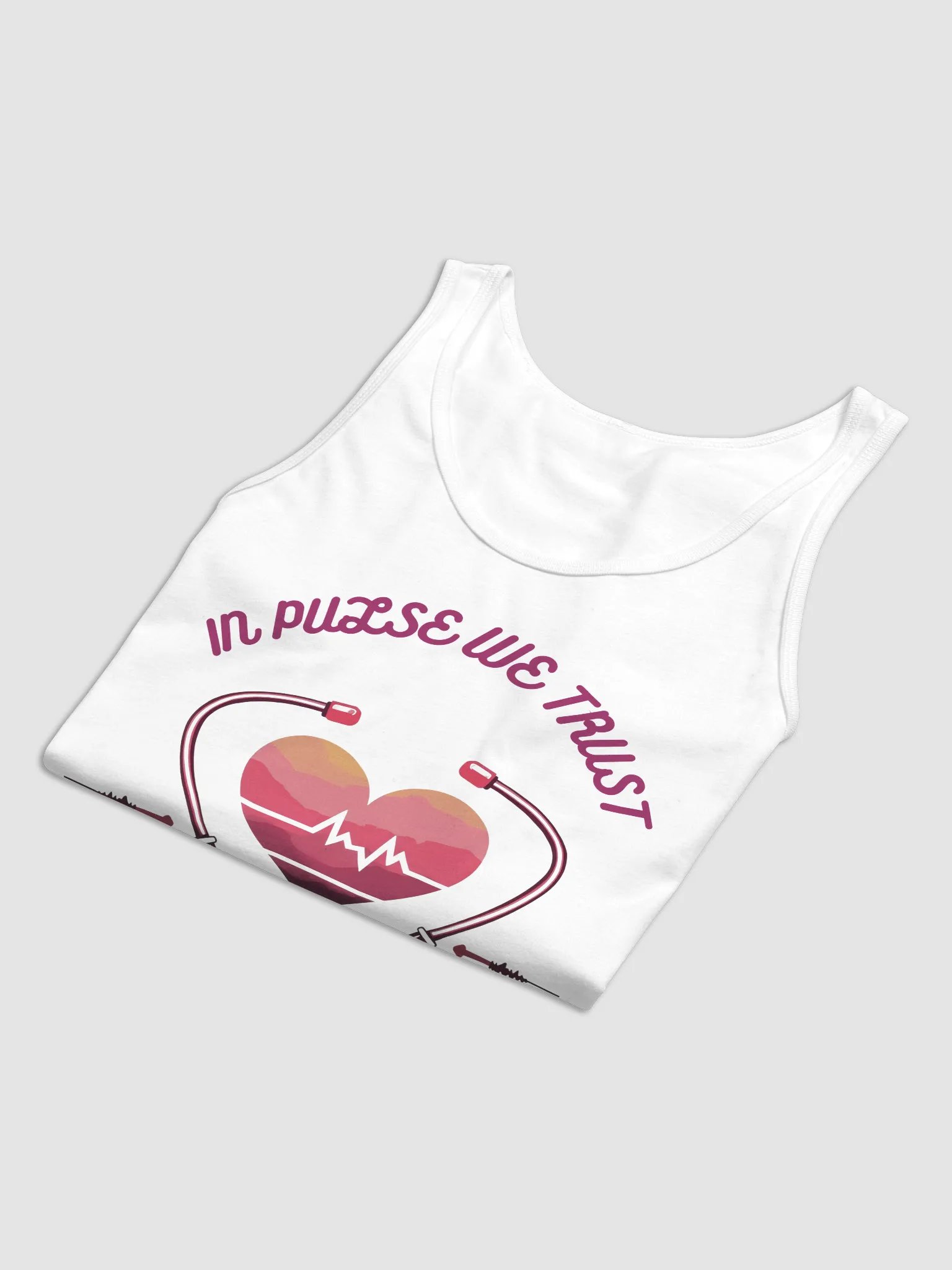 Heartbeat in the stethoscope Tank Top product image (17)