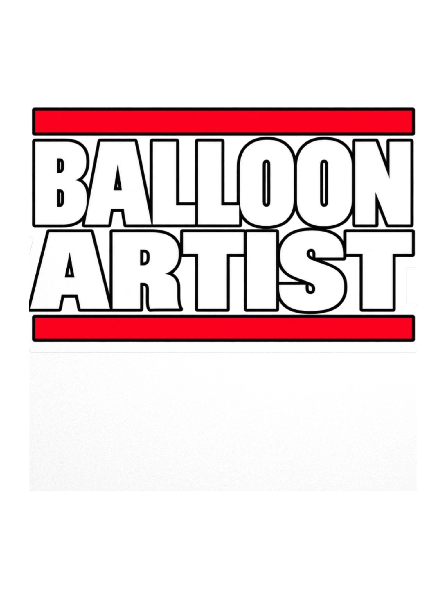 Balloon Artist Old School Kiss Cut Sticker product image (1)