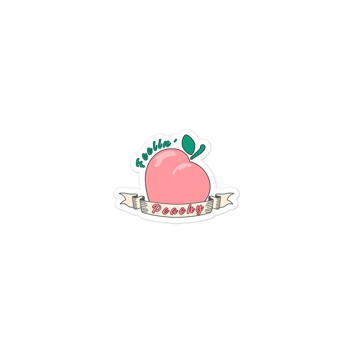 "Feelin' Peachy" Die-Cut Sticker product image (2)