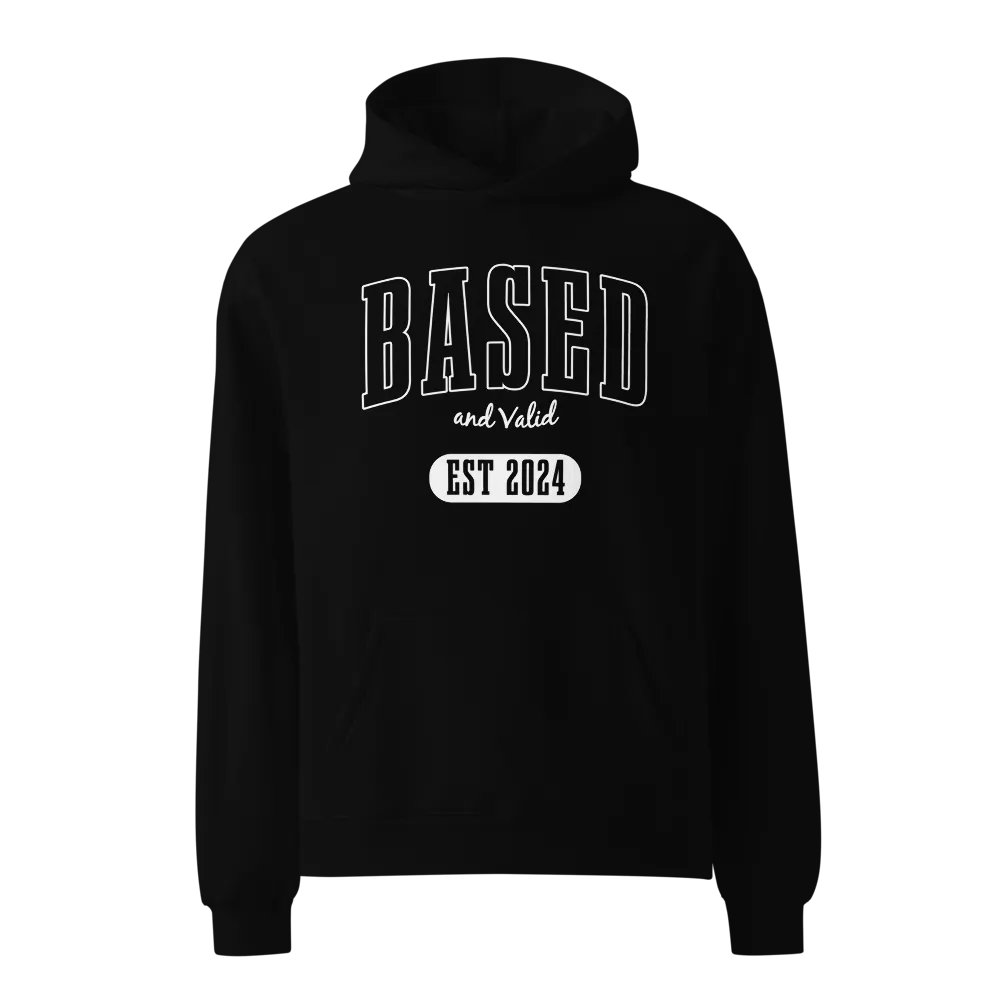 Based and Valid Hoodie - Black product image (1)