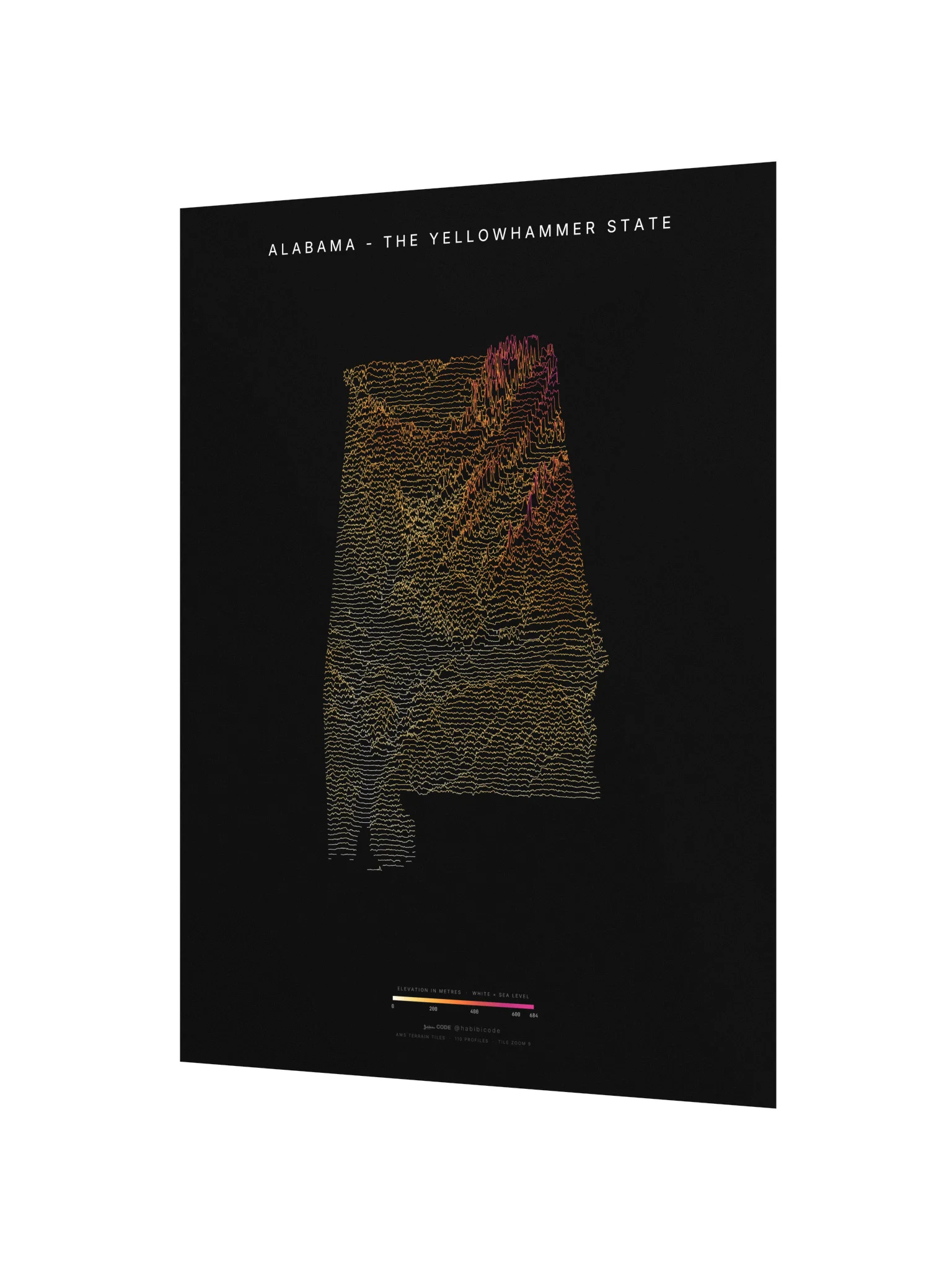 Ridgeline Poster - Alabama product image (2)