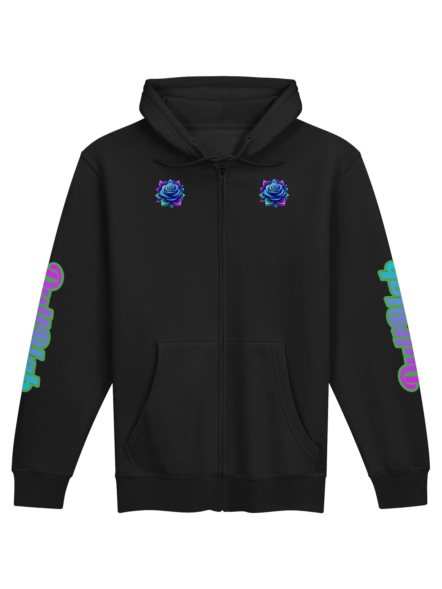 "Rose Skull" Premium Zip-Up Hoodie product image (1)